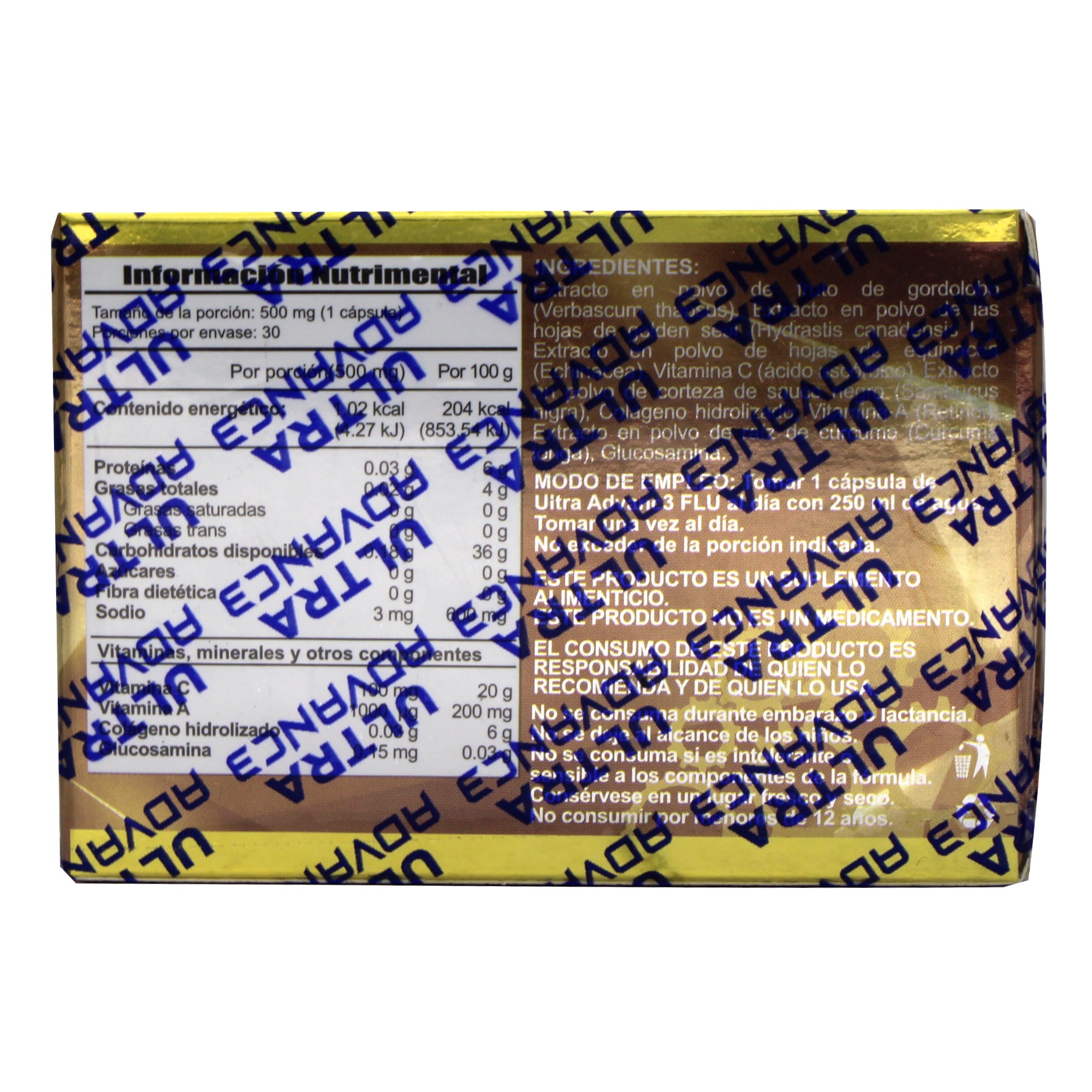 Ultra Advance Vitamina C 30 Cap
