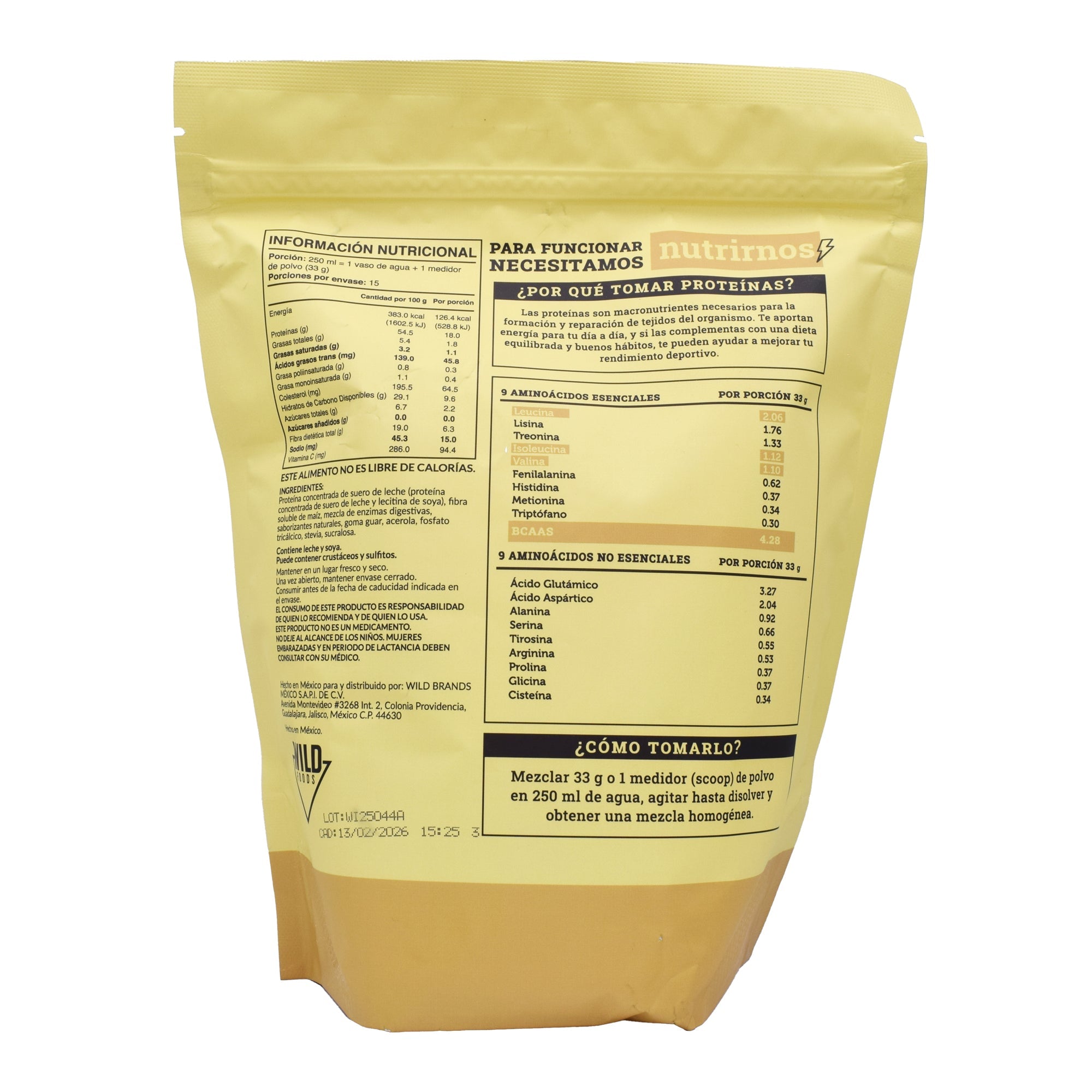 Proteina Shake Vainilla 495 G