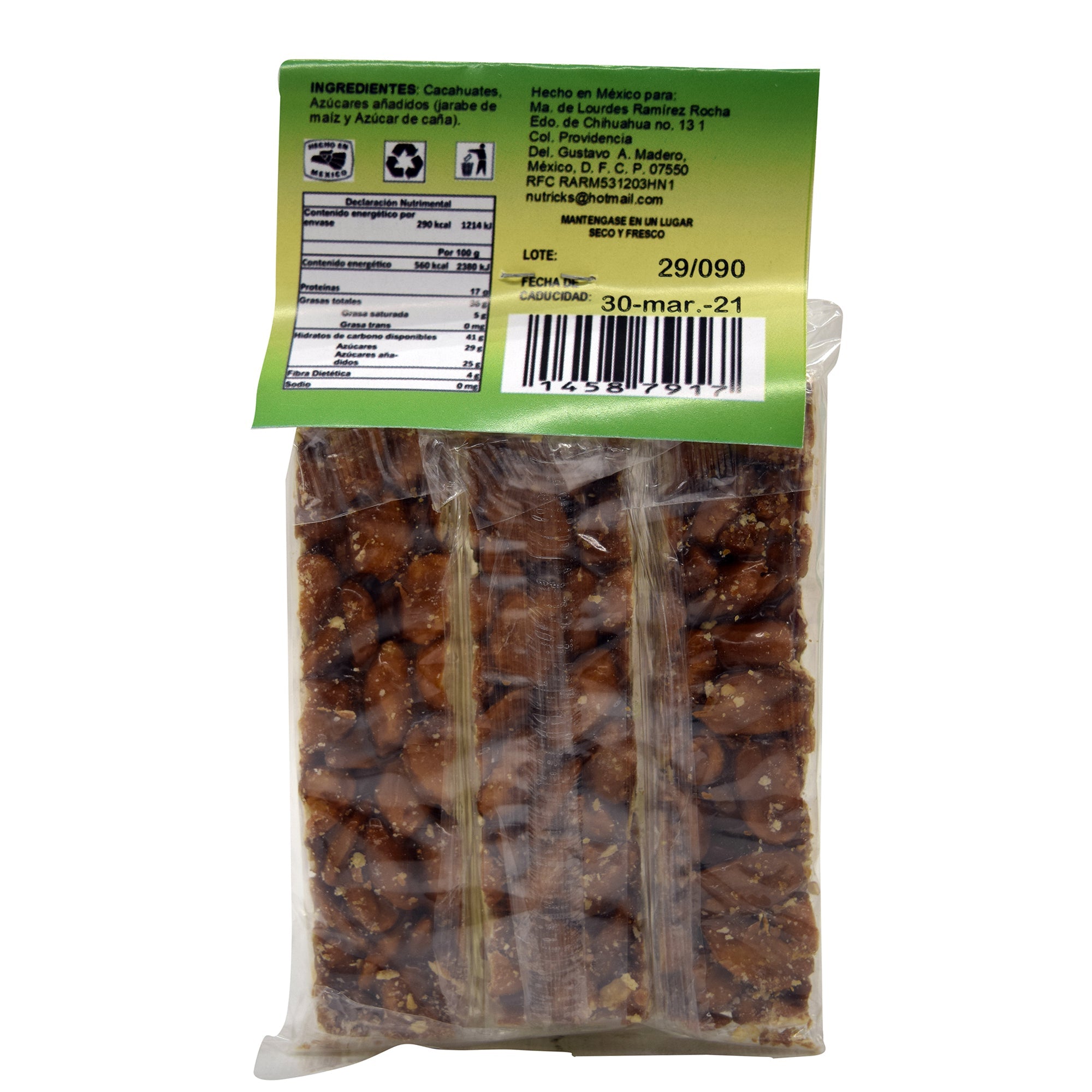 Palanqueta De Cacahuate 51 G