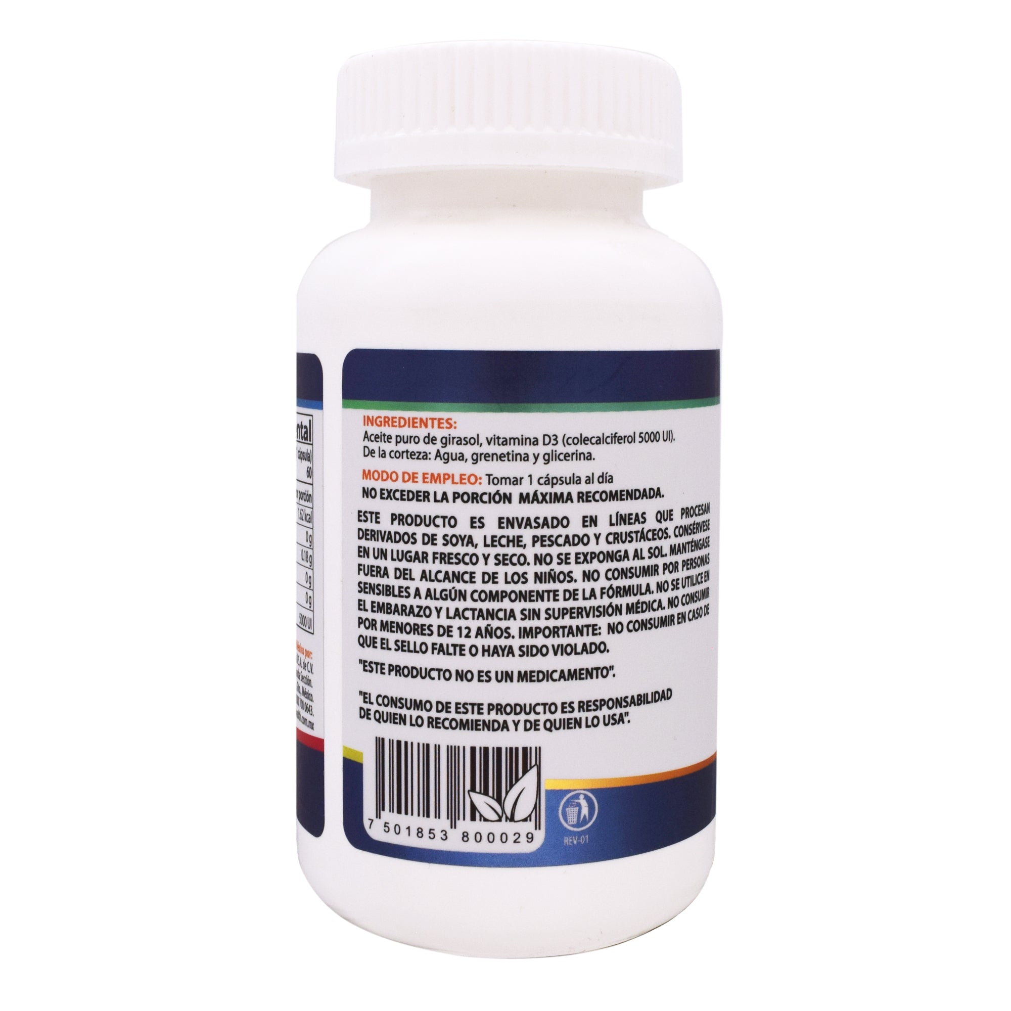 Vitamina D3 5000 U 60 Cap