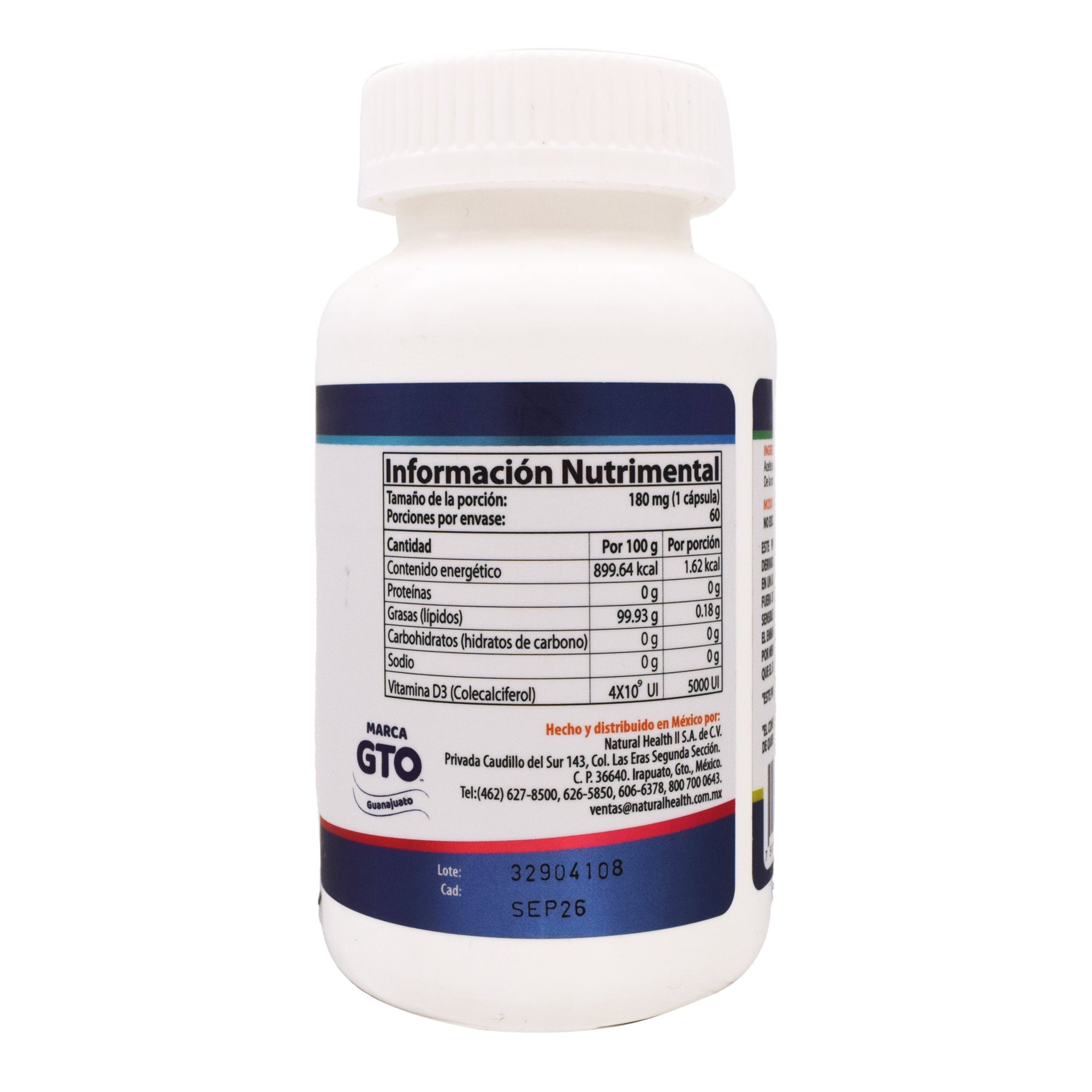 Vitamina D3 5000 U 60 Cap