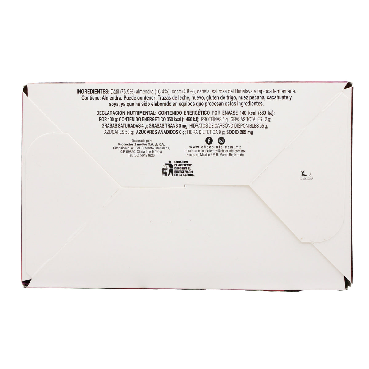 Barra Datil Coco Almendra 40 G (PAQUETE 12)
