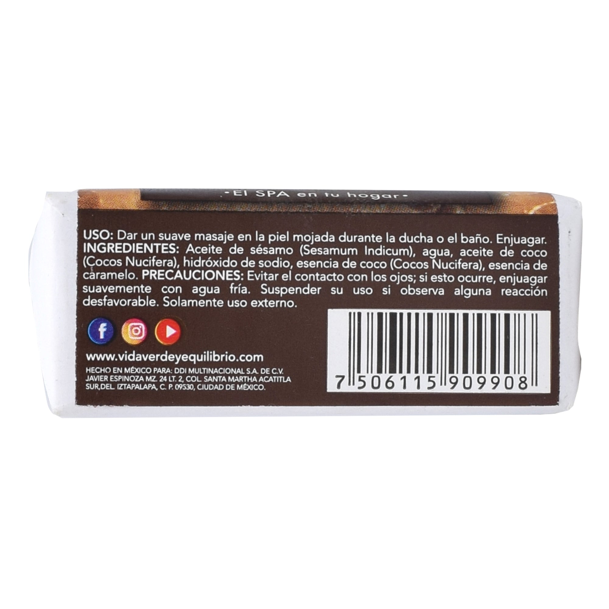 Jabon Artesanal Coco Bronceado 100 G