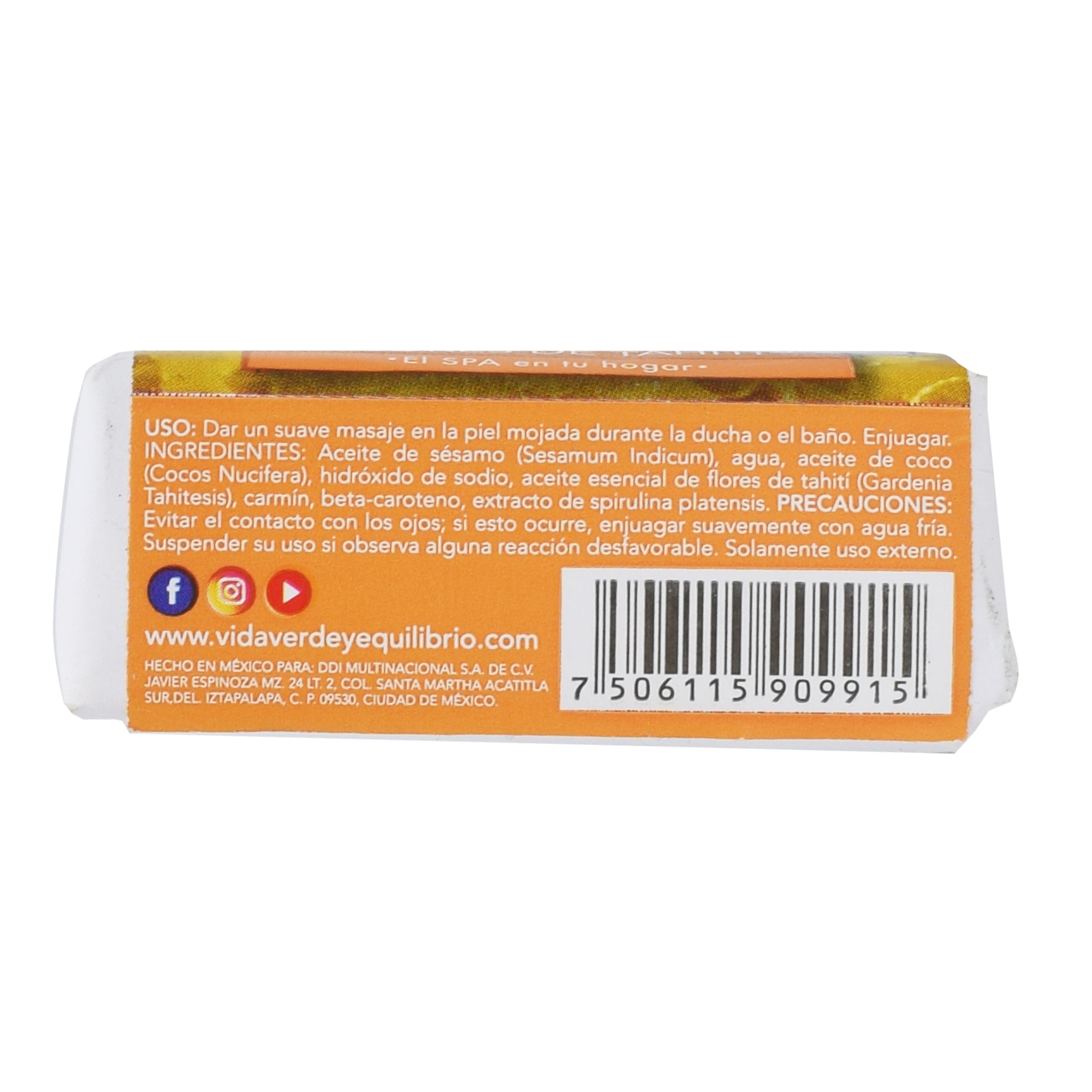 Jabon Artesanal Flores De Tahiti 100 G