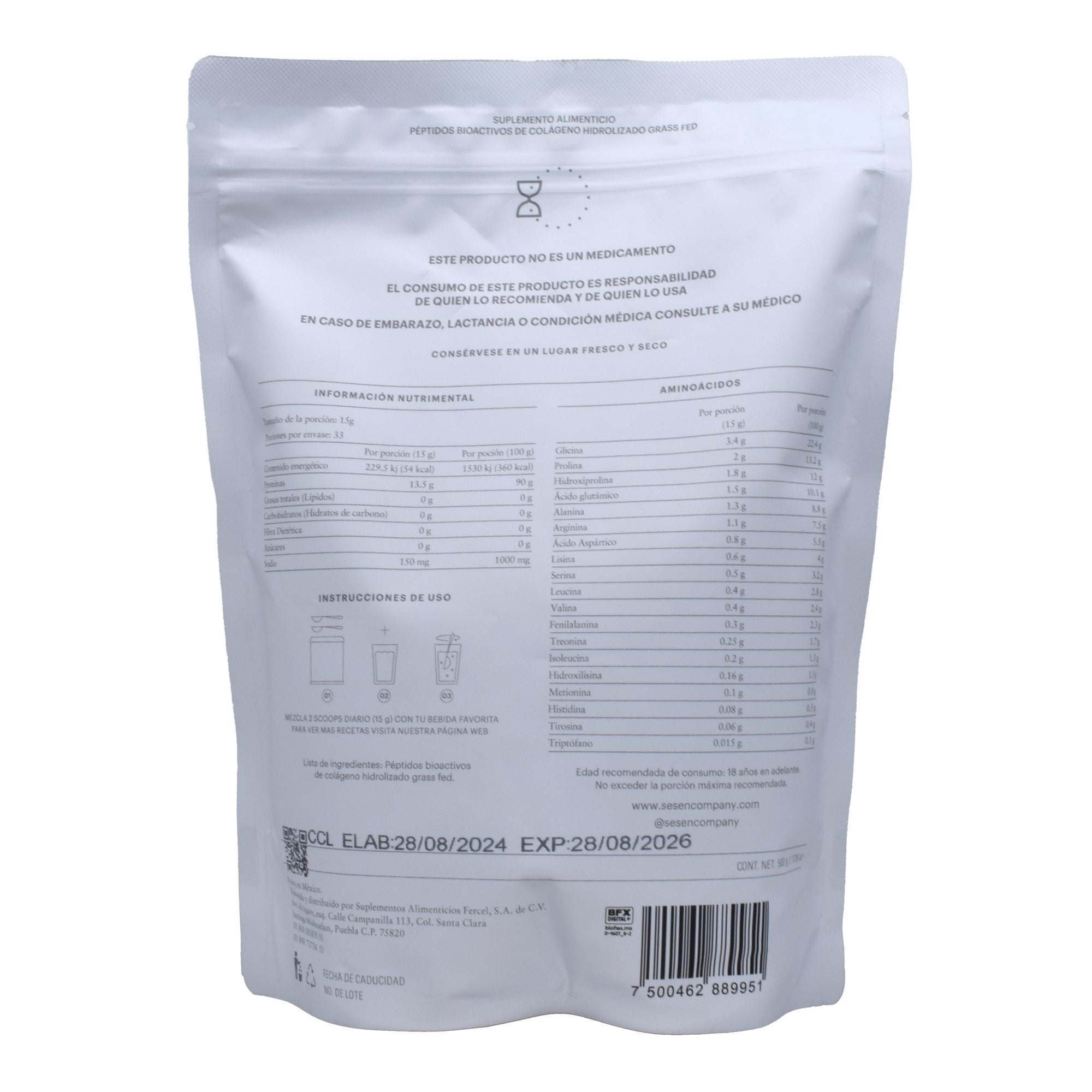 Peptidos Colageno 500 G