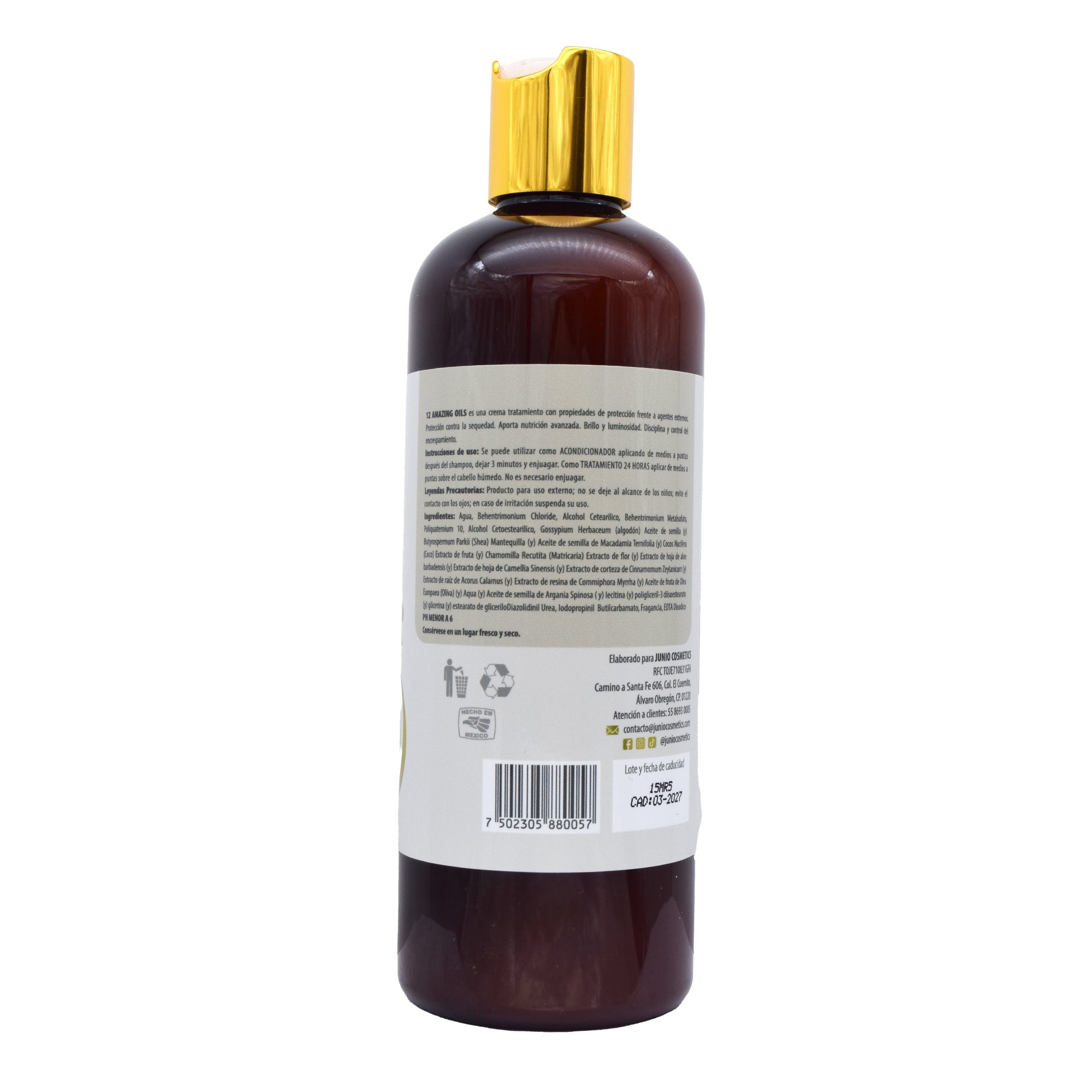 Tratamiento Reparador 12 Aceites 500 Ml