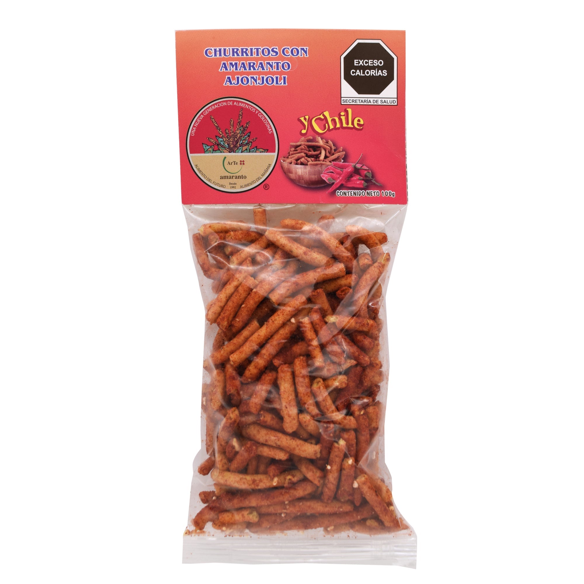 Churritos De Amaranto Chile 100 G (Caja 10)