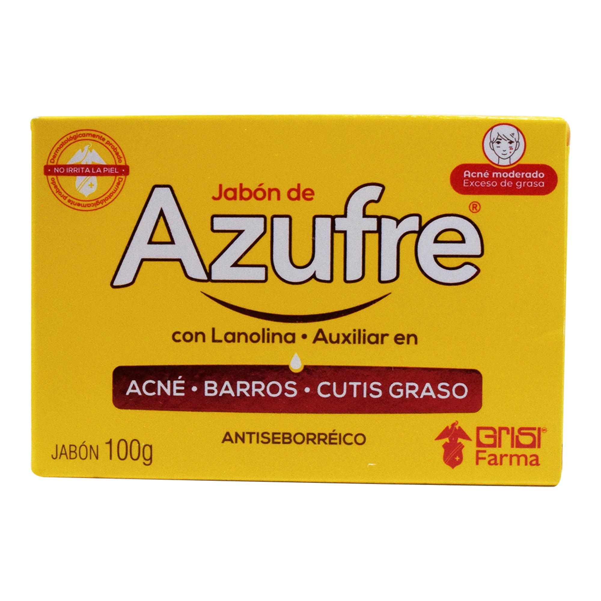 Jabon De Azufre Con Lanolina 100 G