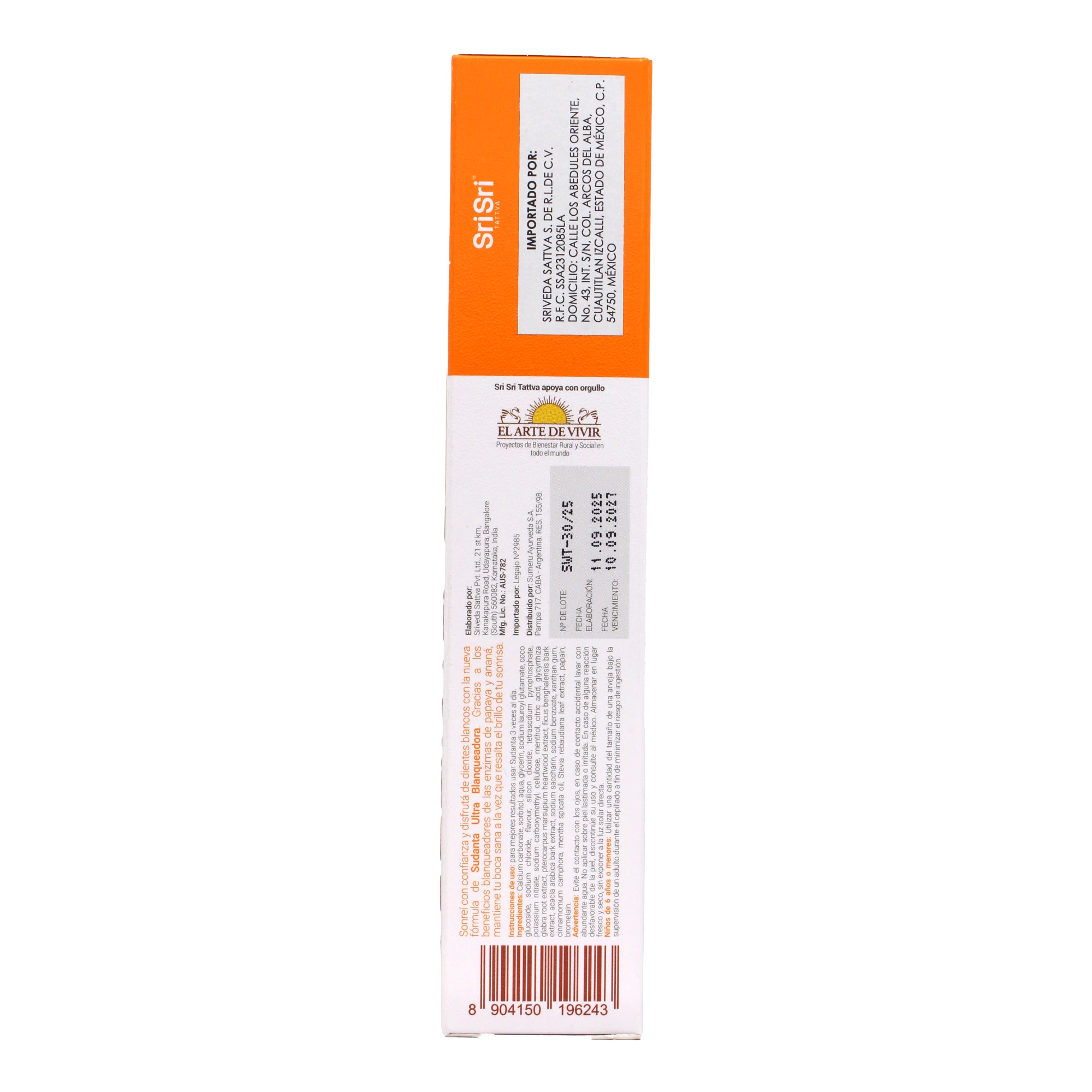 Pasta Dental Ayurvedica Ultra Blanqueadora 100 G