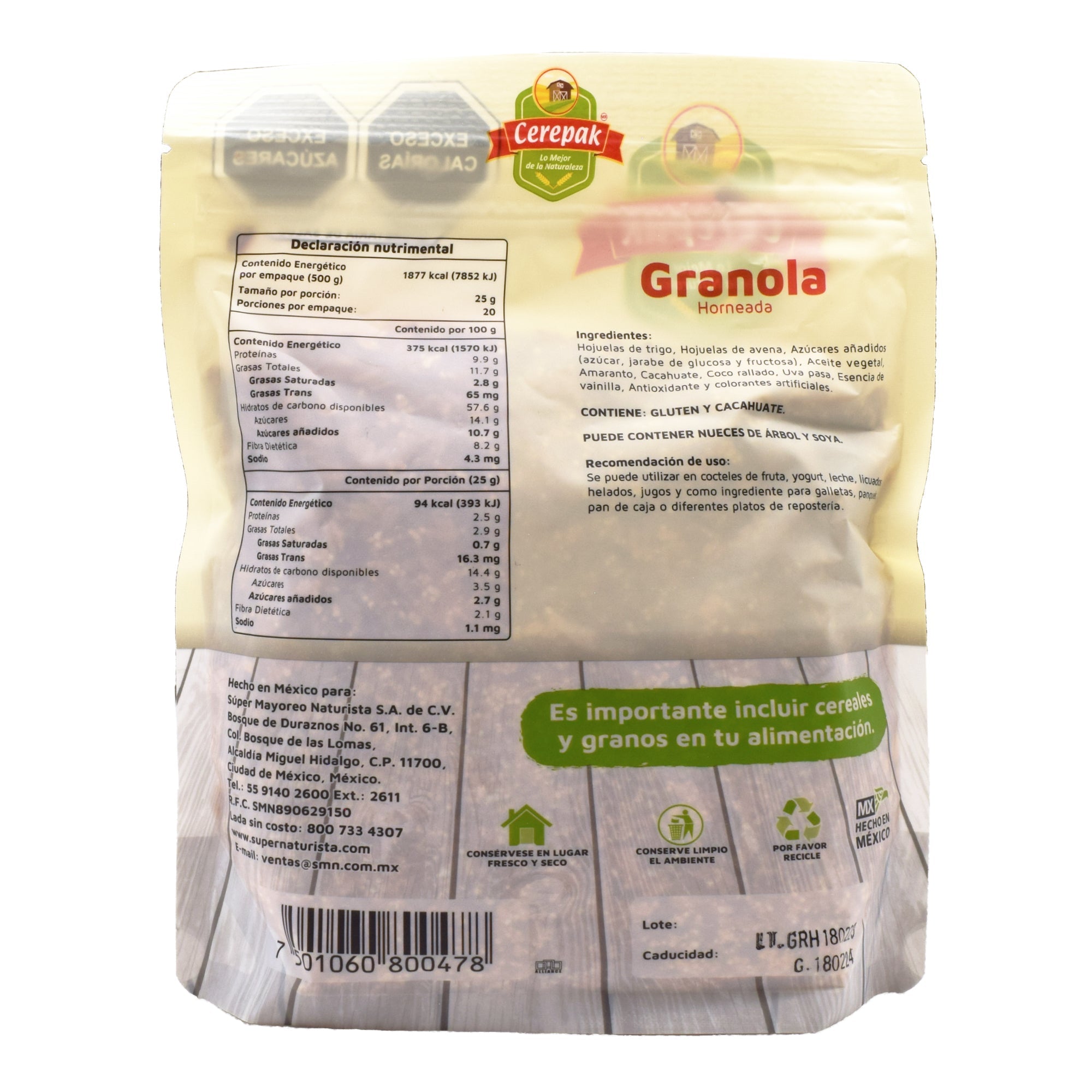 Granola Horneada 500 G