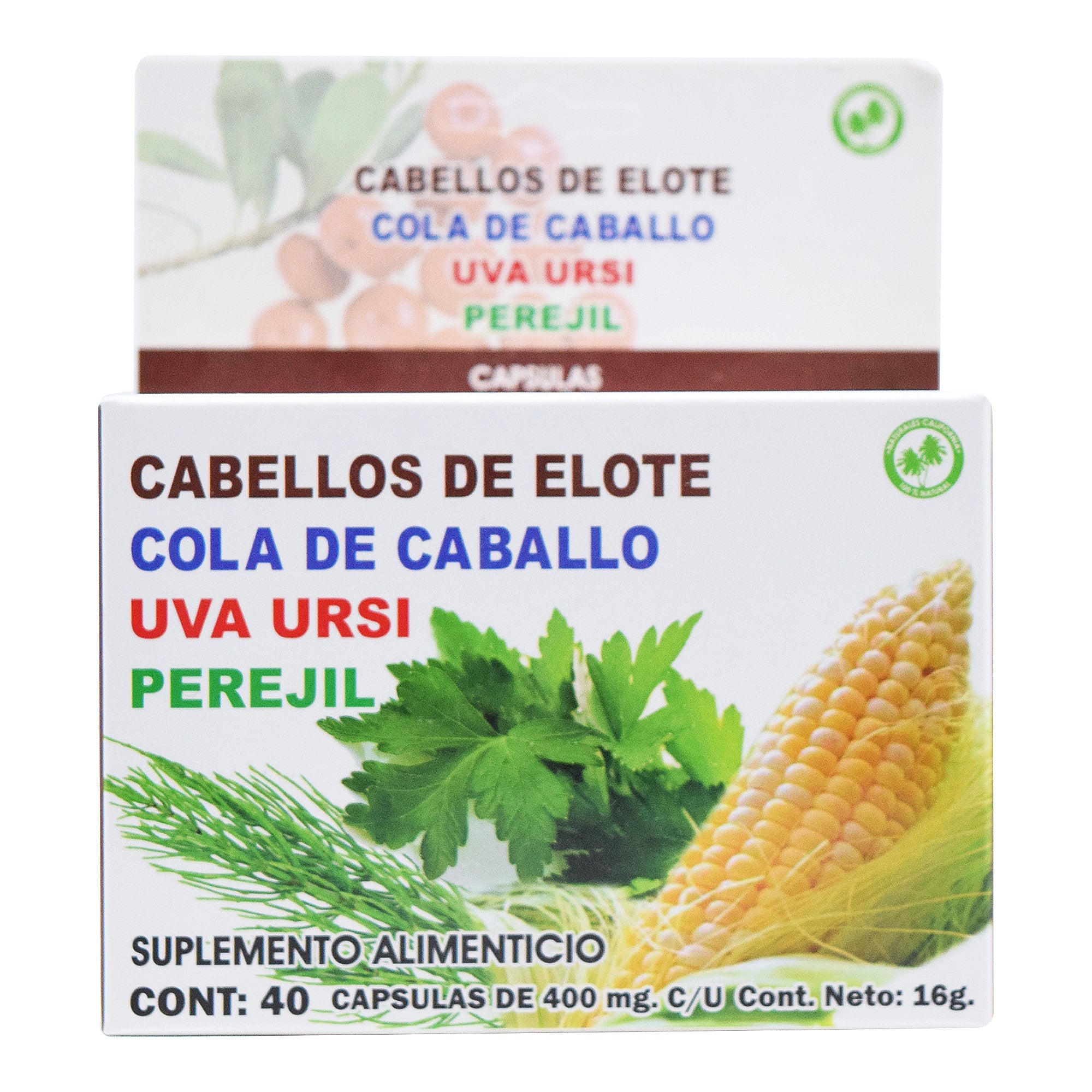 Cabellos De Elote Uva Ursi 40 Cap