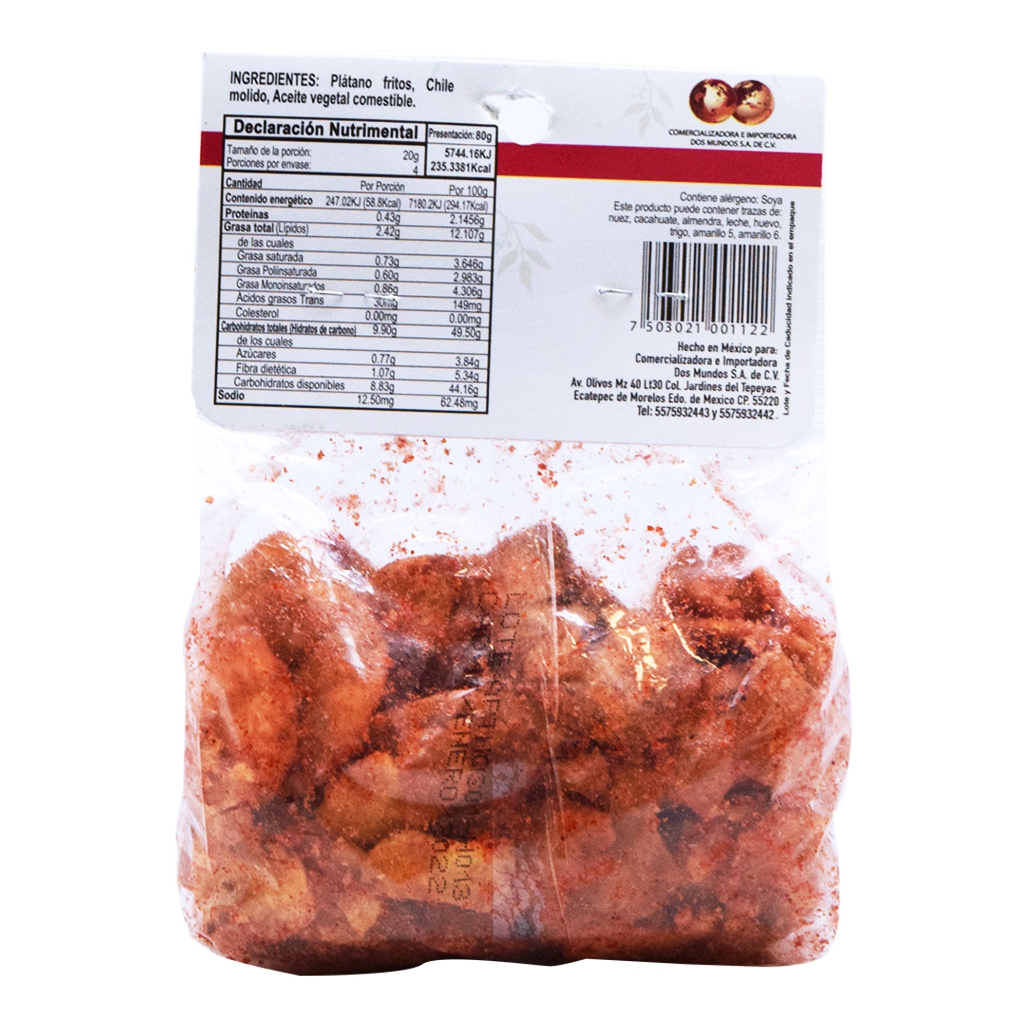 Hojuelas De Platano Enchilado  80 G