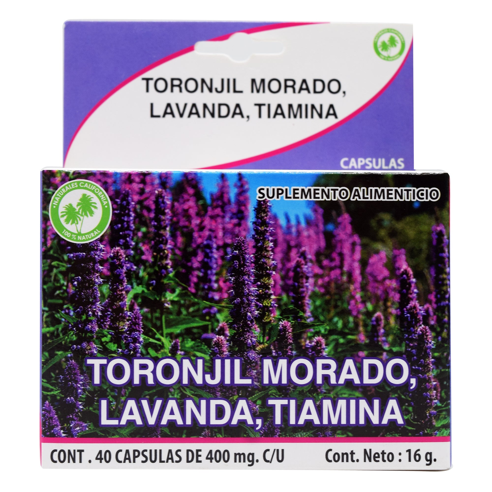 Toronjil Morado 40 Cap