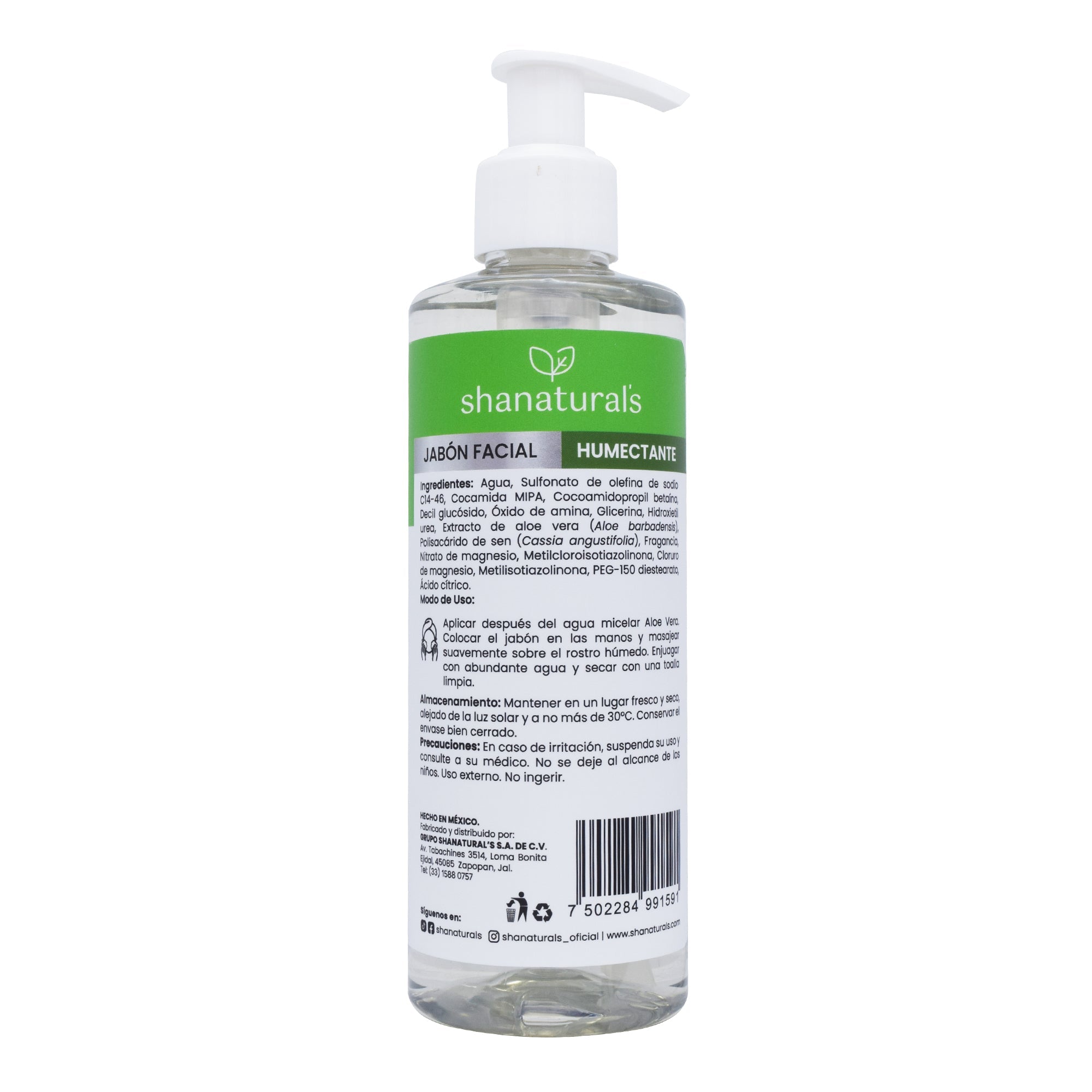 Jabon Facial Aloe Vera 250 Ml