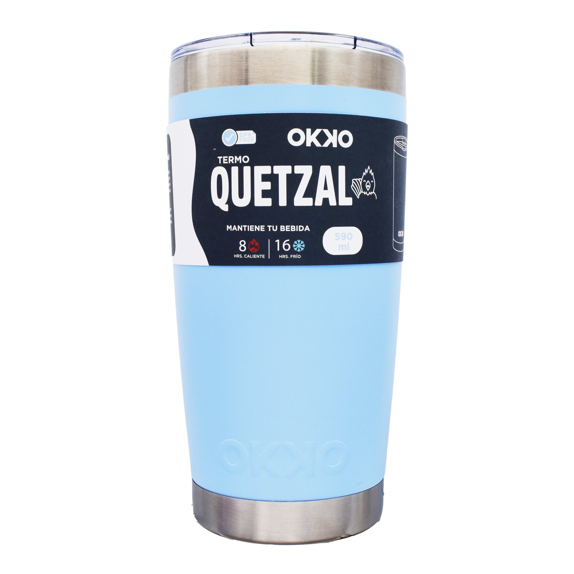 Termo Quetzal Azul 1 Pz