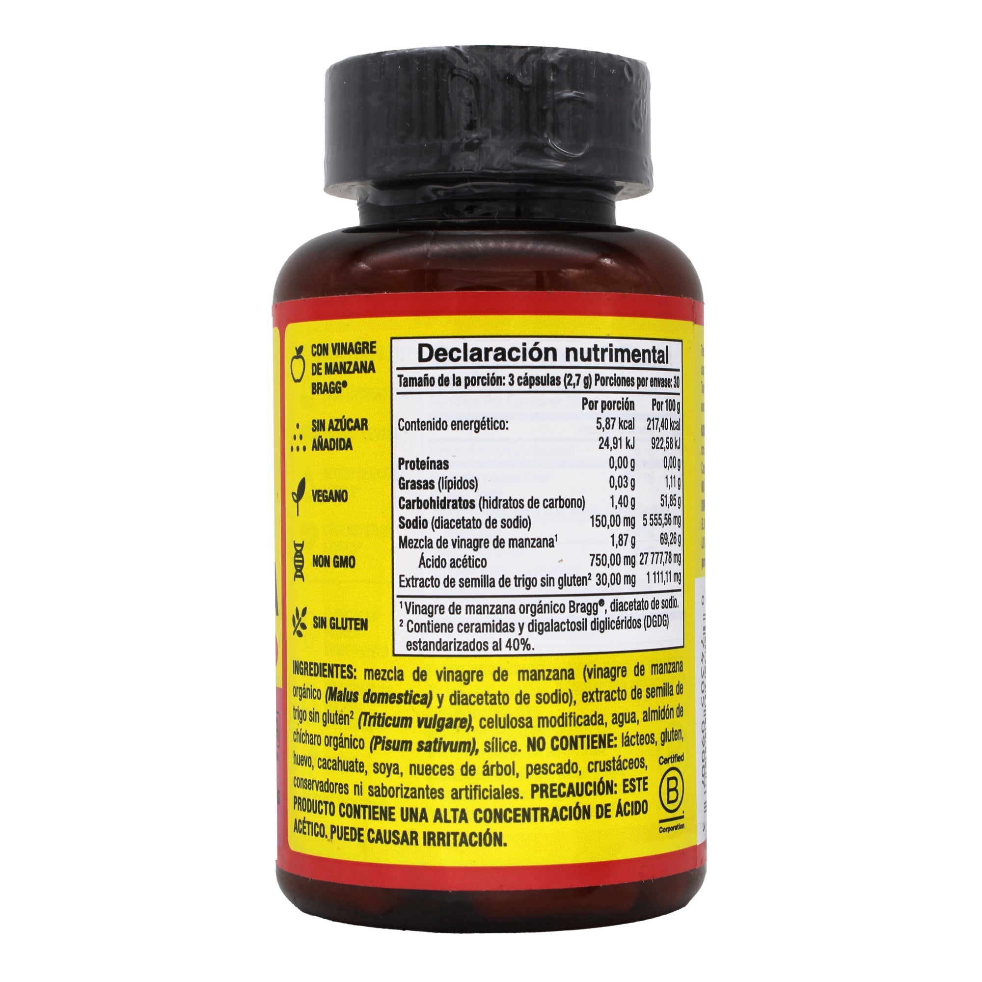 Vinagre De Manzana Ceramidas 90 Cap