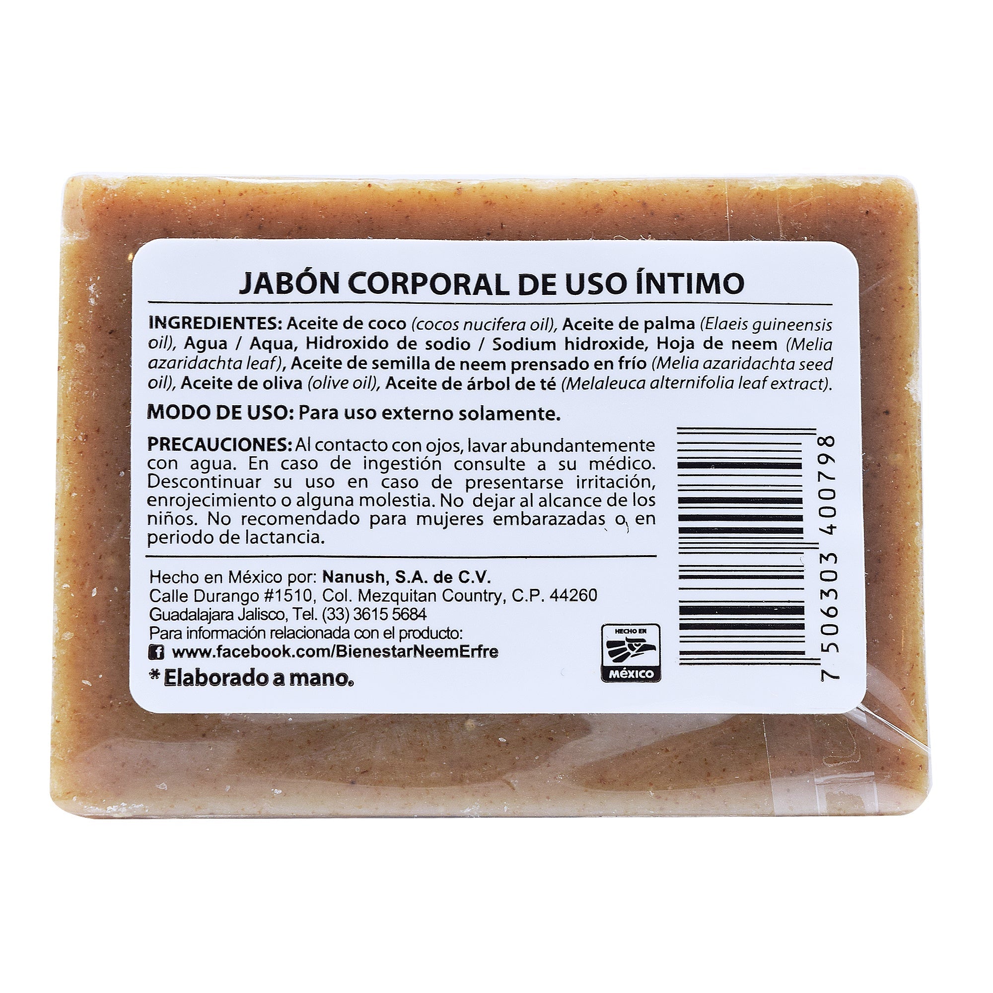 Jabon Intimo Neem 150 G