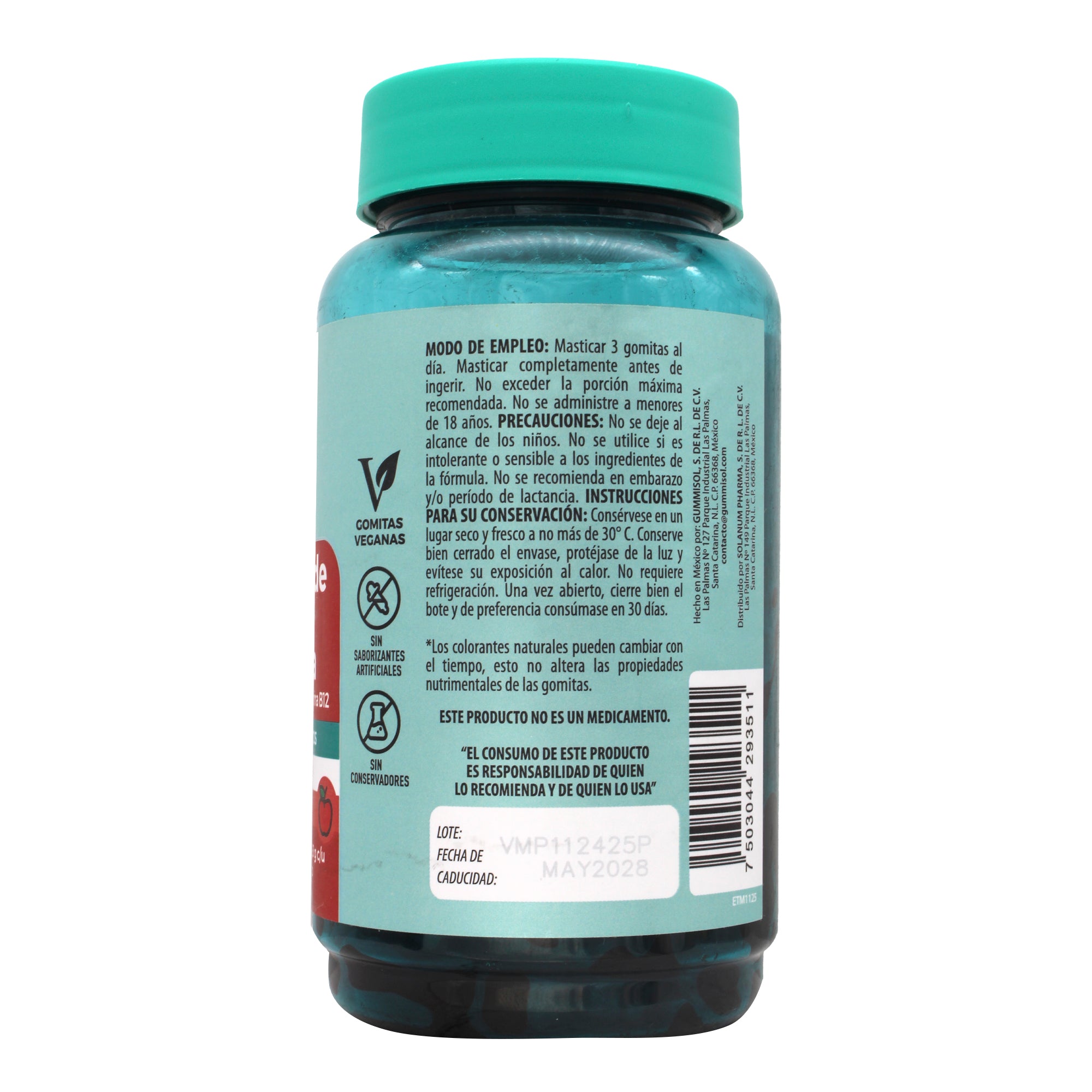 Vinagre Sidra De Manzana 90 Gomitas