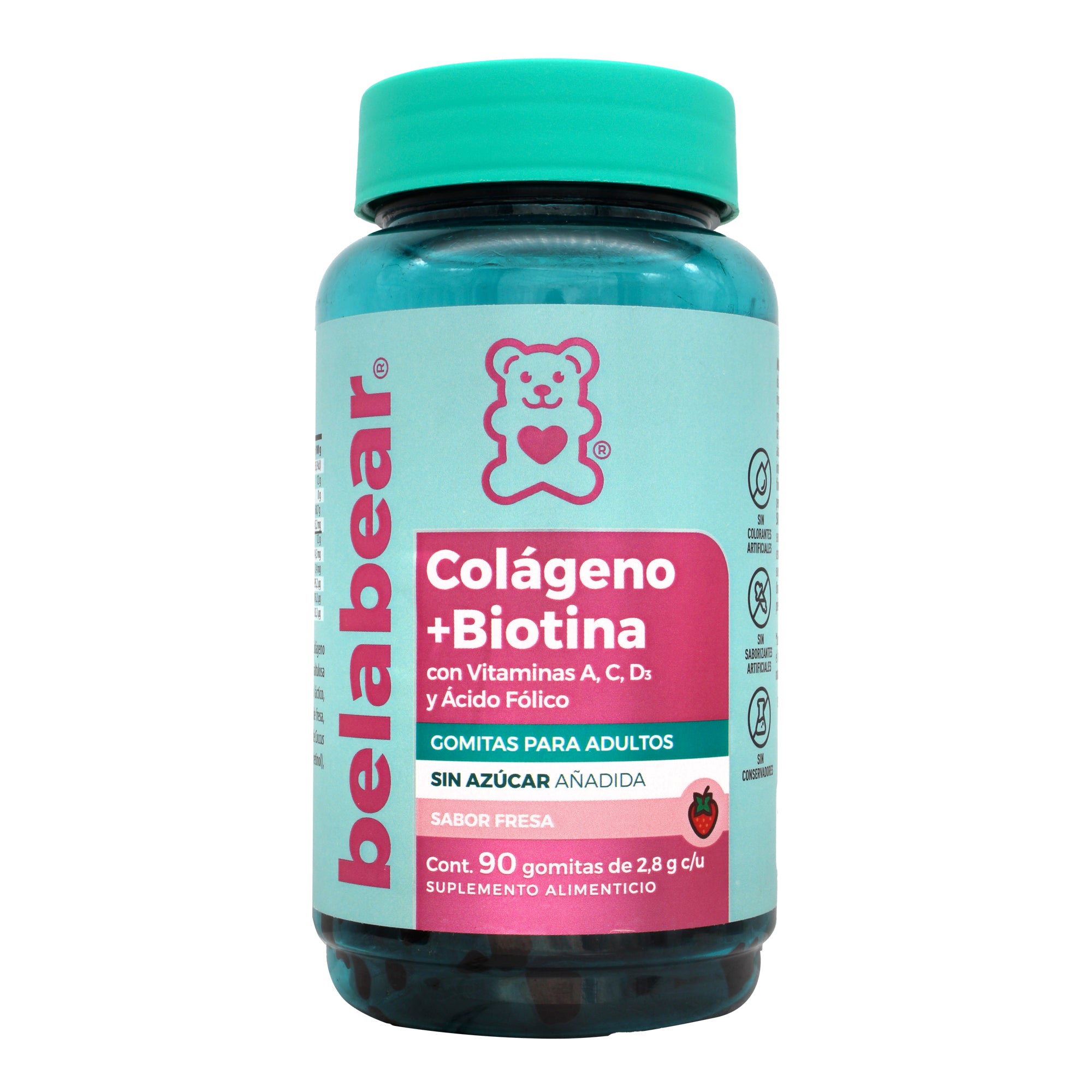 Colageno Biotina Fresa 90 Gomitas