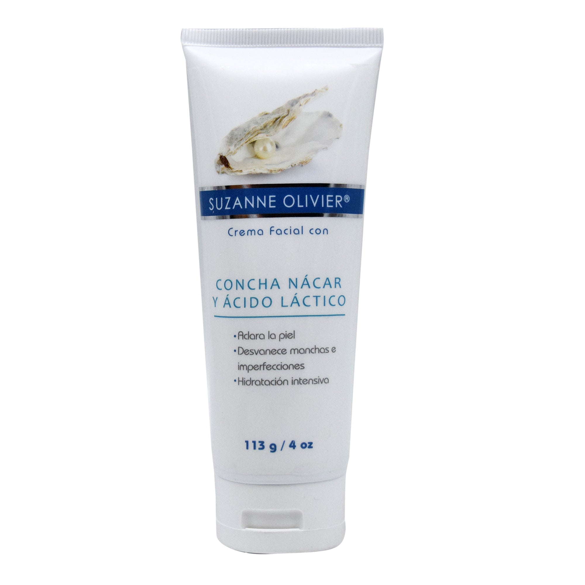 Crema Facial De Concha Nacar Y Acido Lactico 113 G