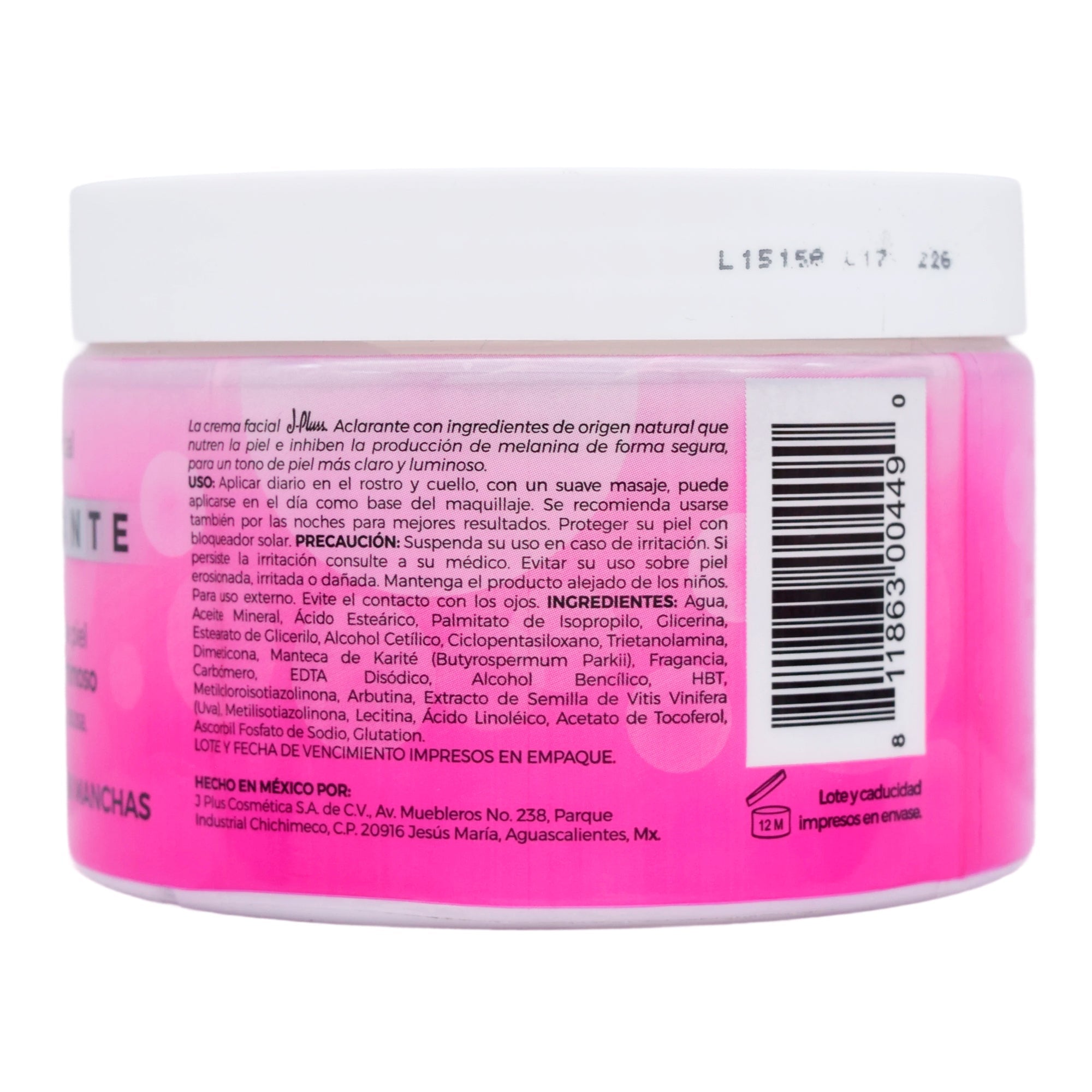 Crema Facial Aclarante 250 G
