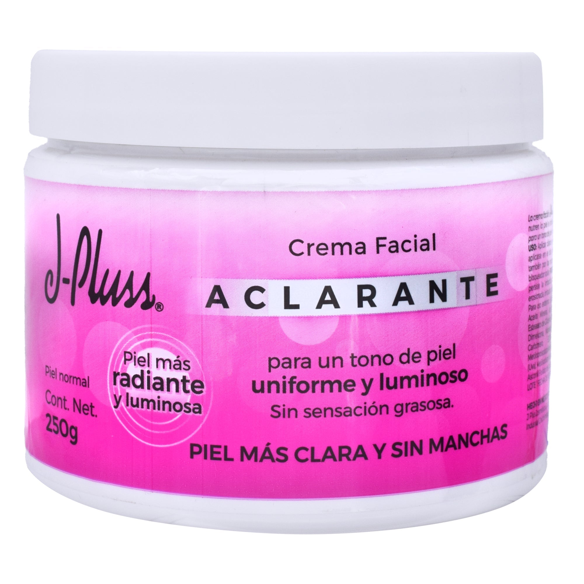 Crema Facial Aclarante 250 G