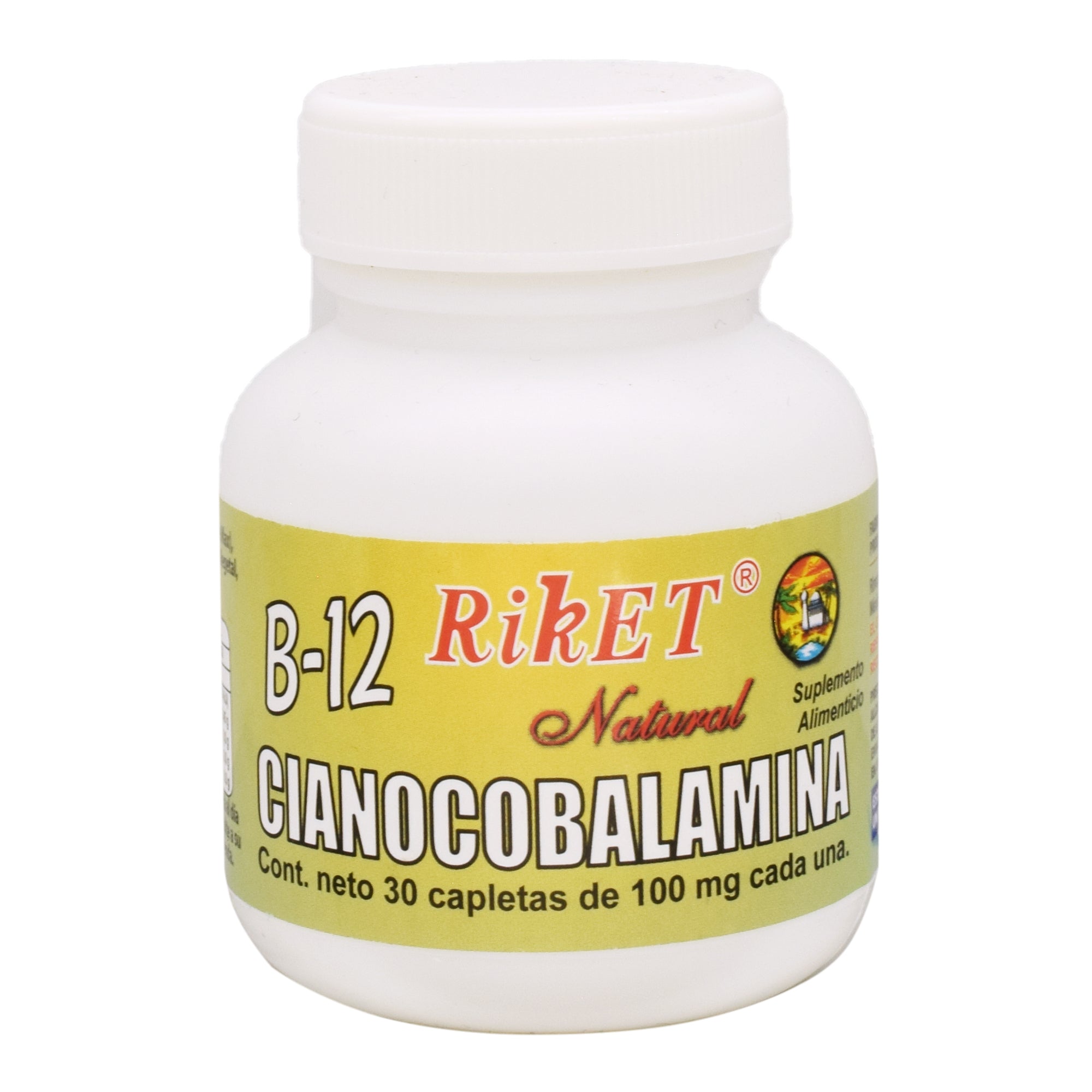 Vitamina B12 Cianocobalamina 100 Mg 30 Cap