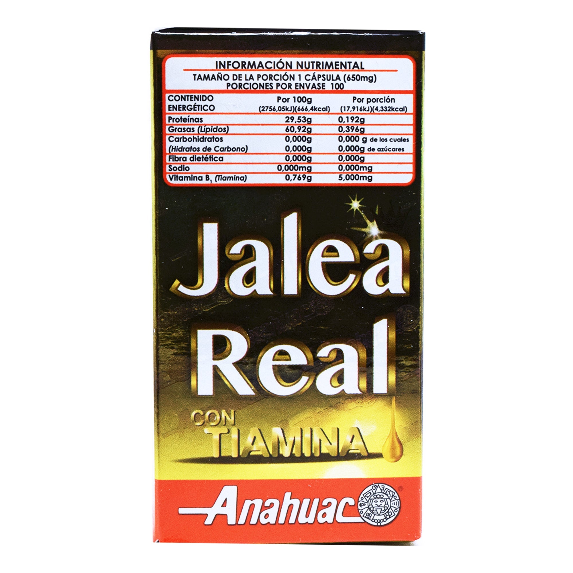 Jalea Real Con Tiamina Reforzada 100 Cap