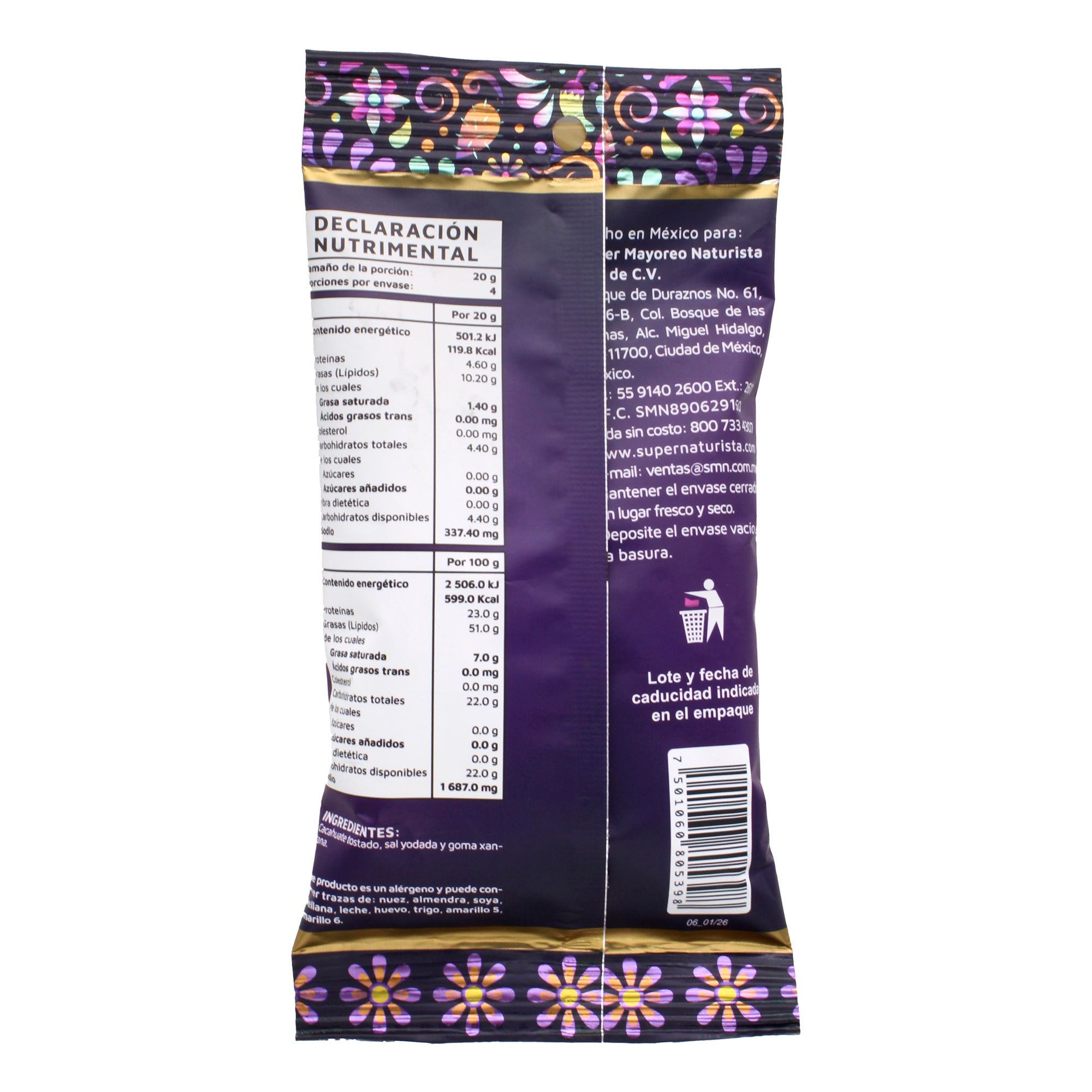 Cacahuate Salado 80 G