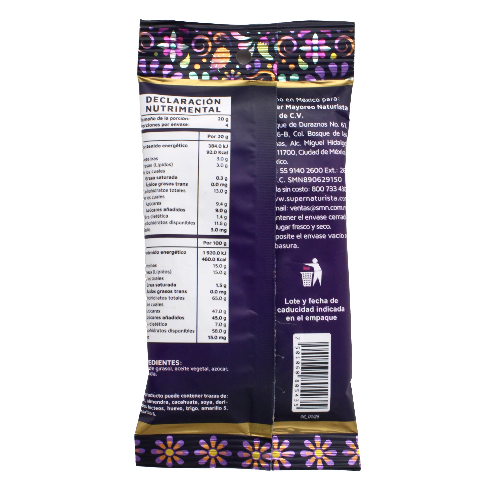 Semilla De Girasol Caramelizada 80 G