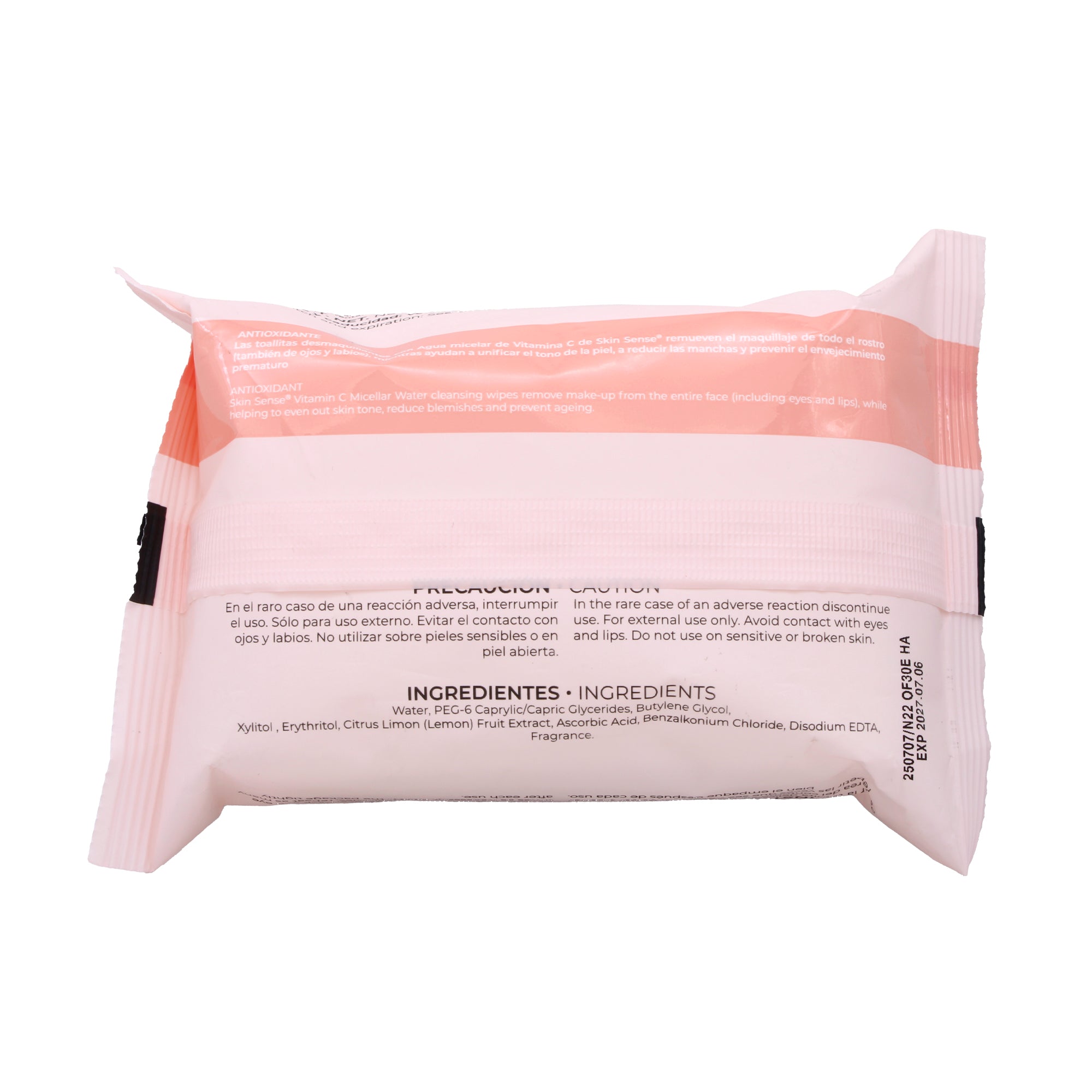 Toallitas Desmaquillantes Vitamina C 25 Pzas