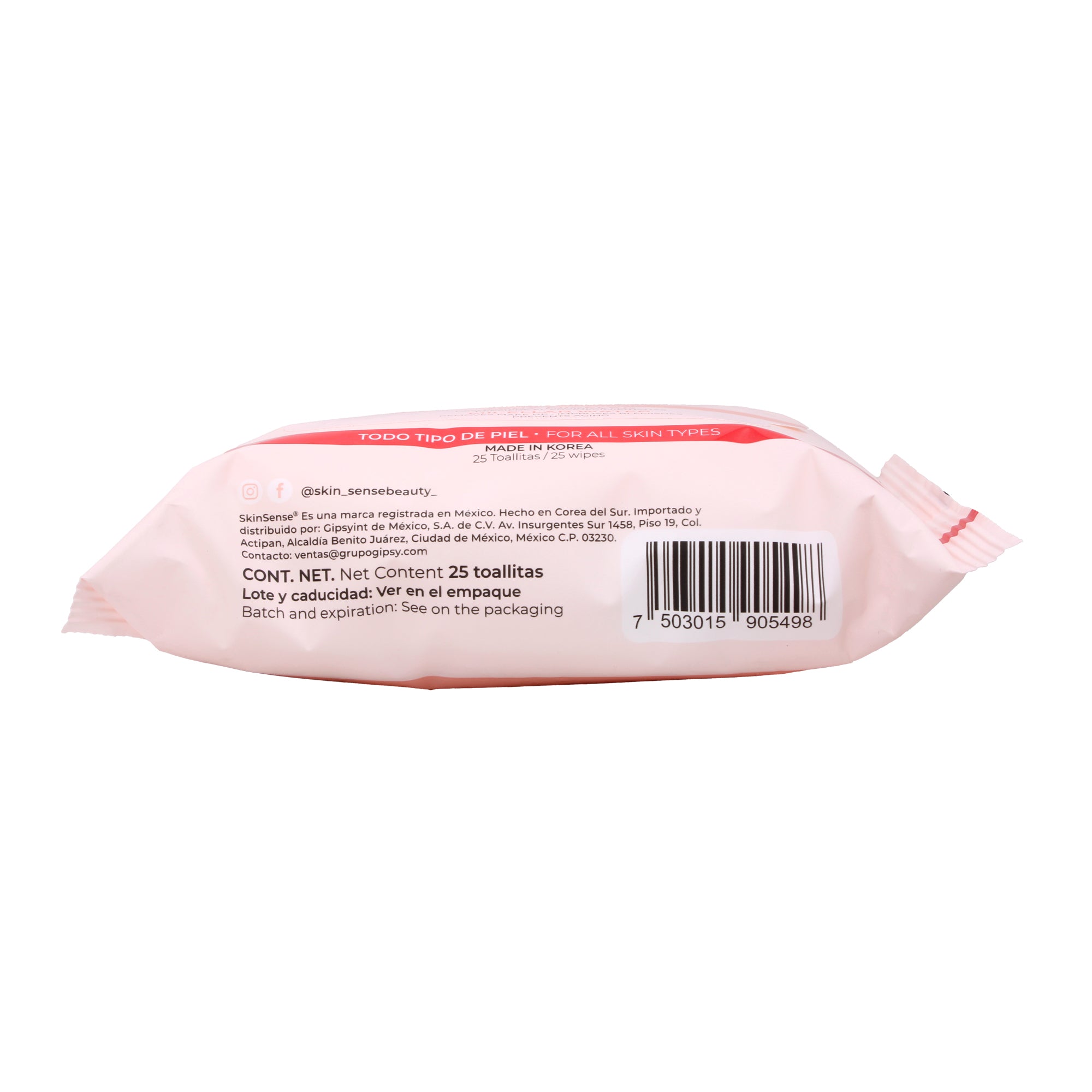 Toallitas Desmaquillantes Vitamina C 25 Pzas