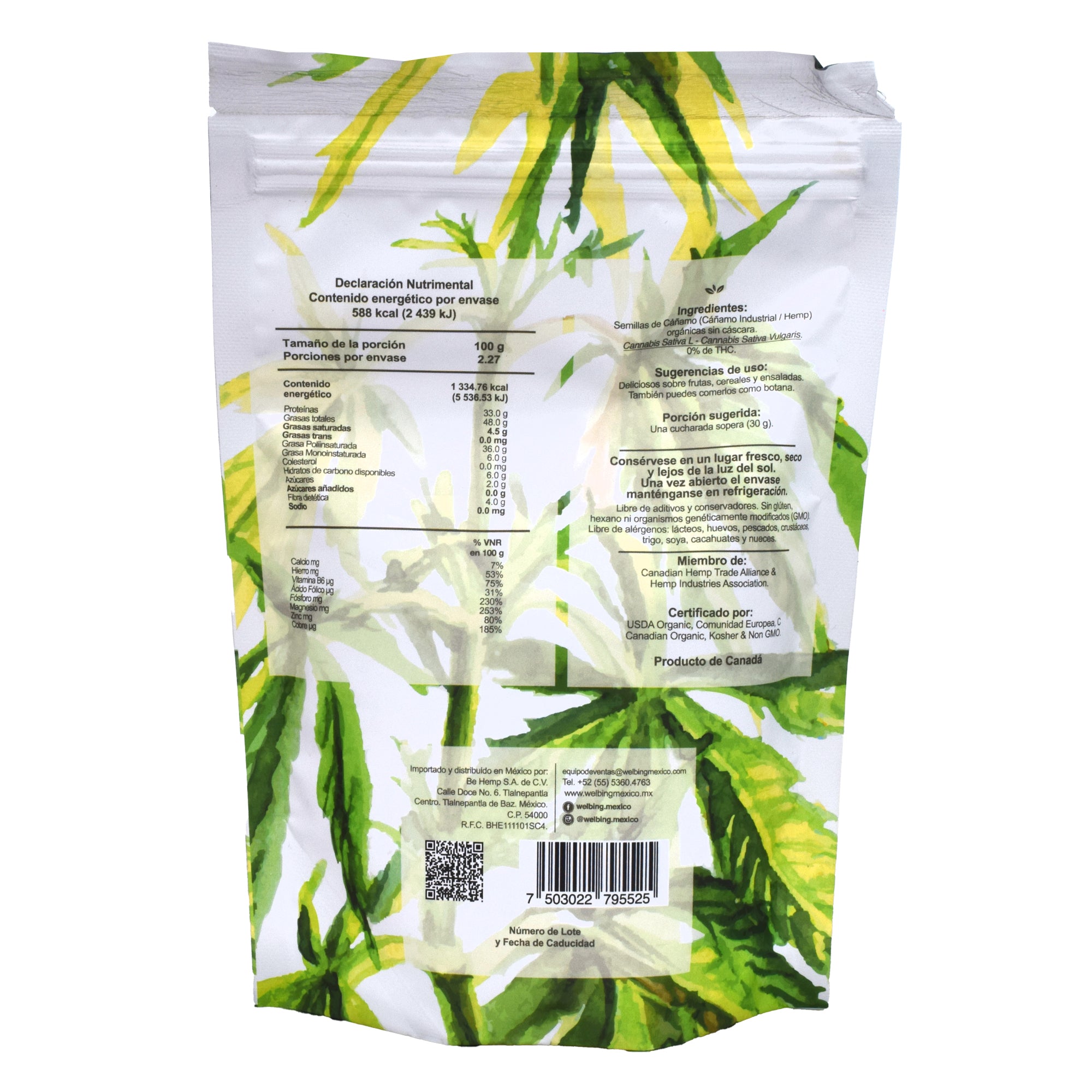 Corazones De Hemp 227 G