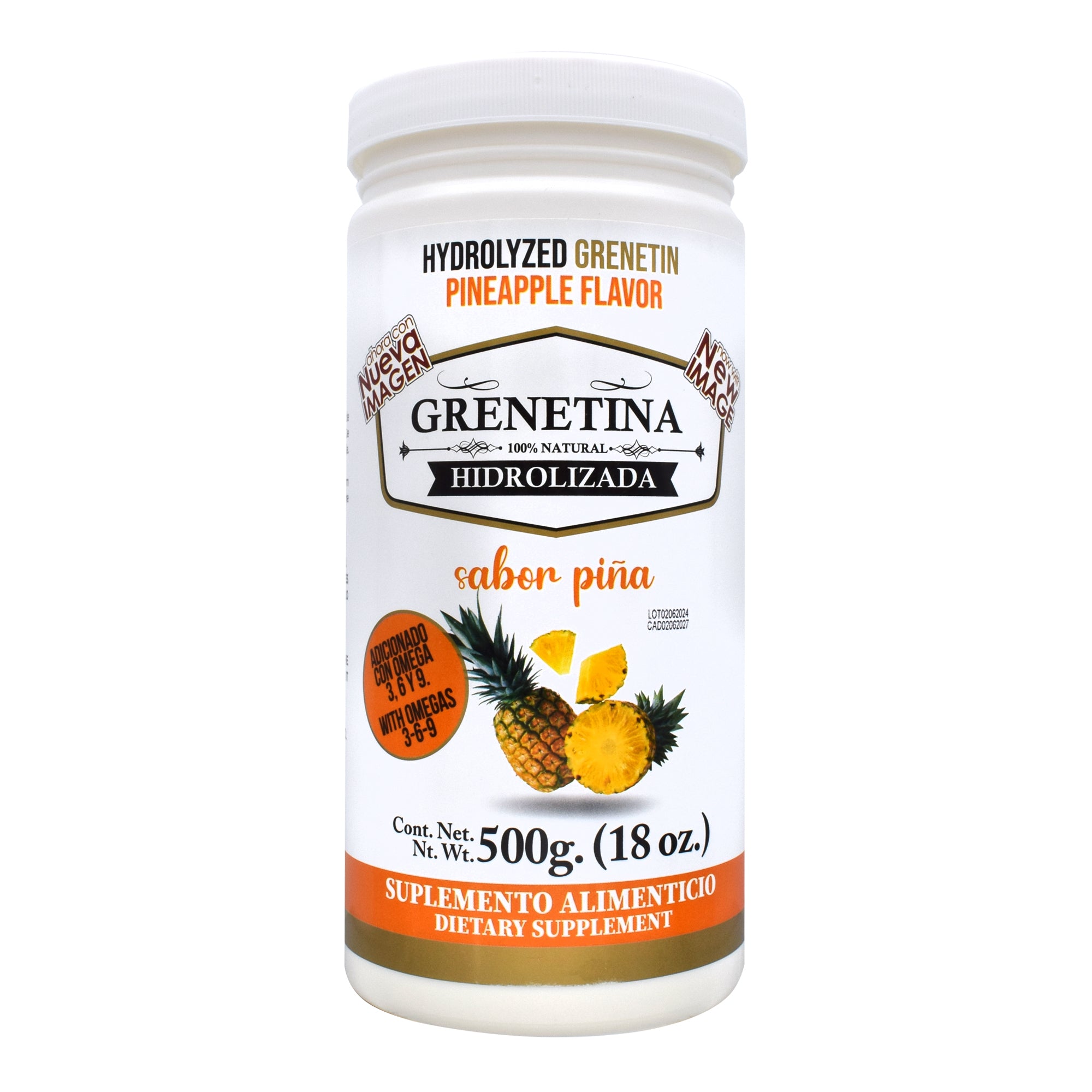 Grenetina Hidrolizada Sabor Pií±a 500 G