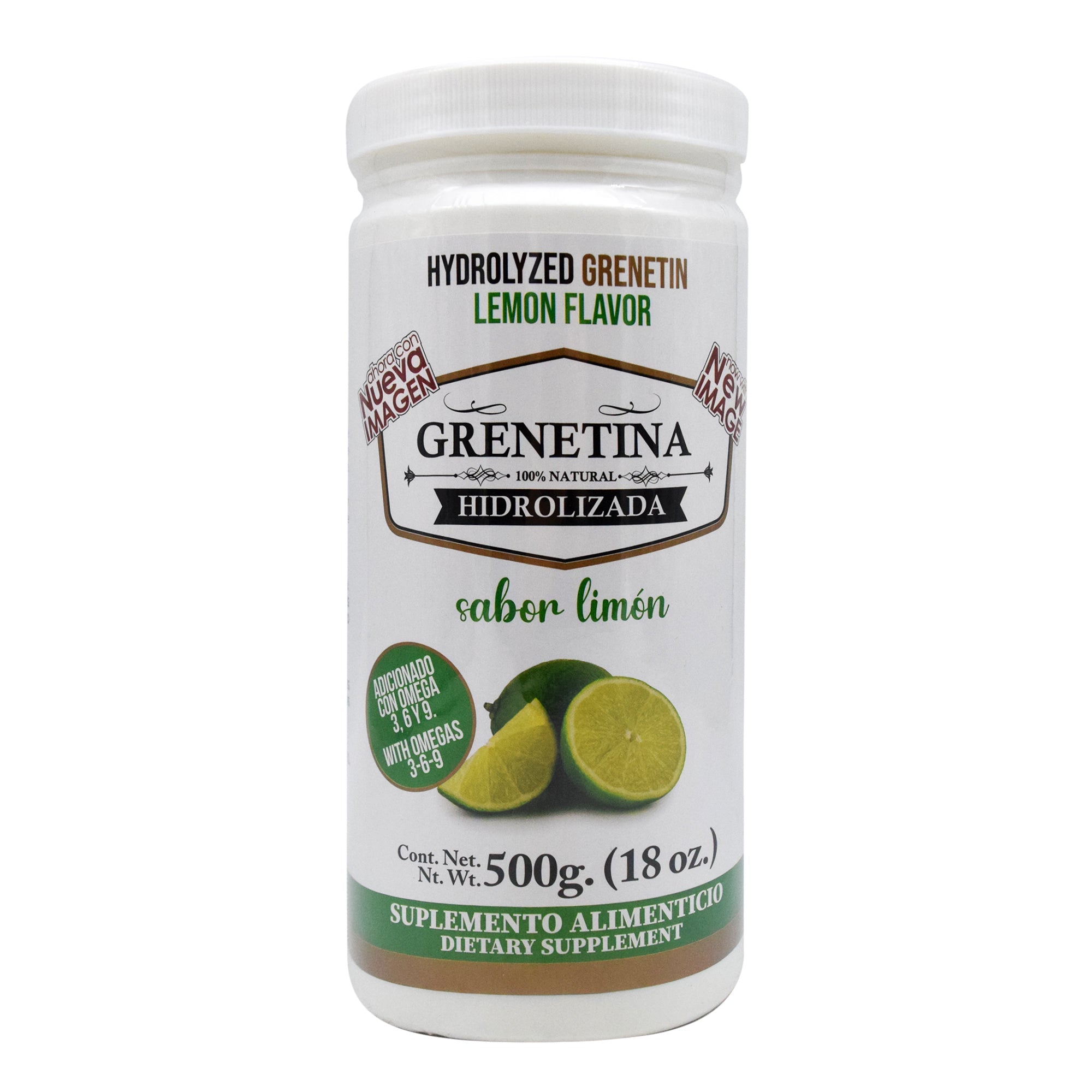 Grenetina Hidrolizada Sabor Limon 500 G