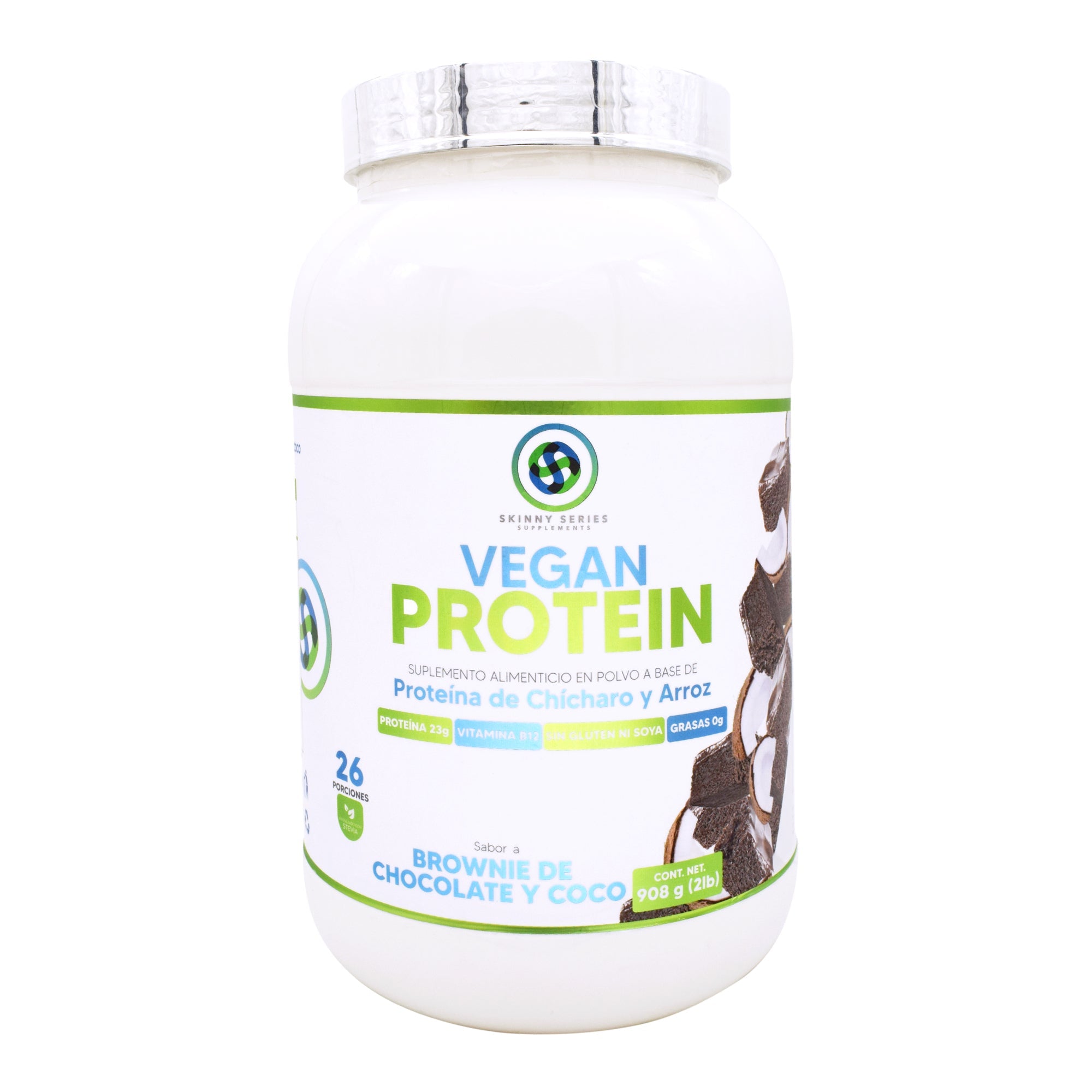 Proteina Vegana Brownie De Chocolate Y Coco 2 Lb