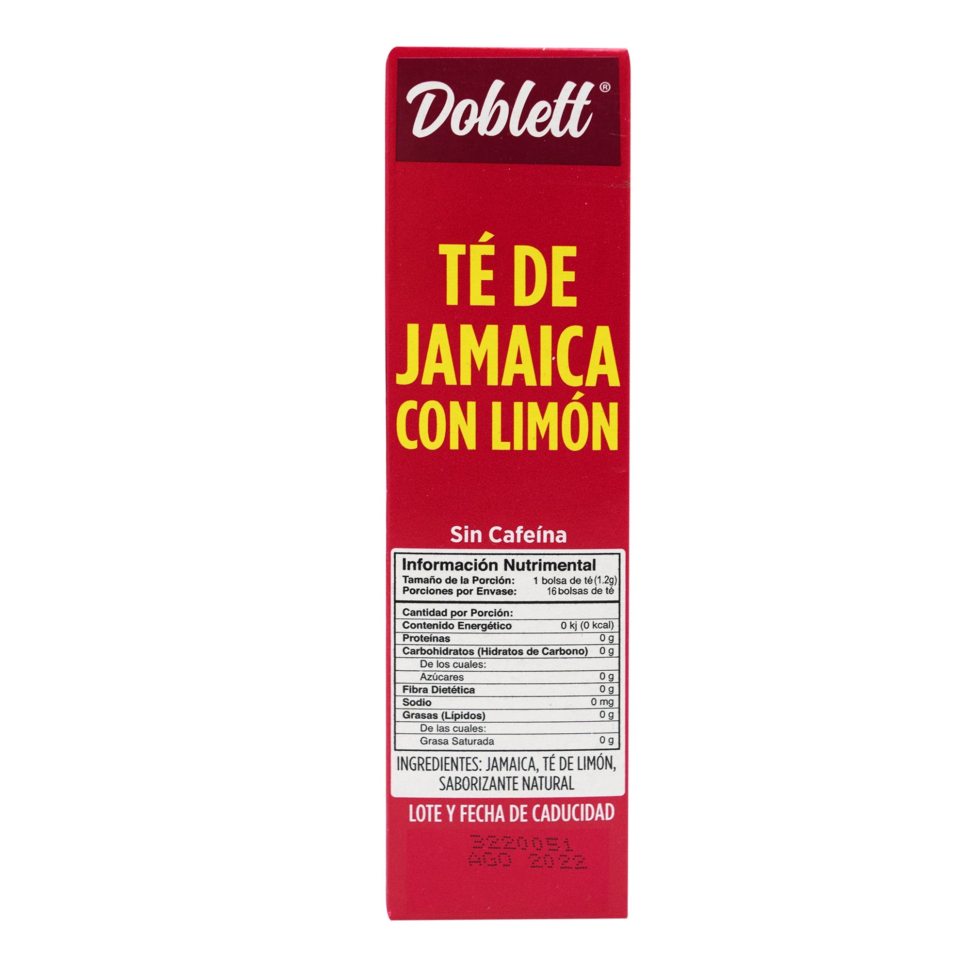 Te De Jamaica Con Limon 19 G