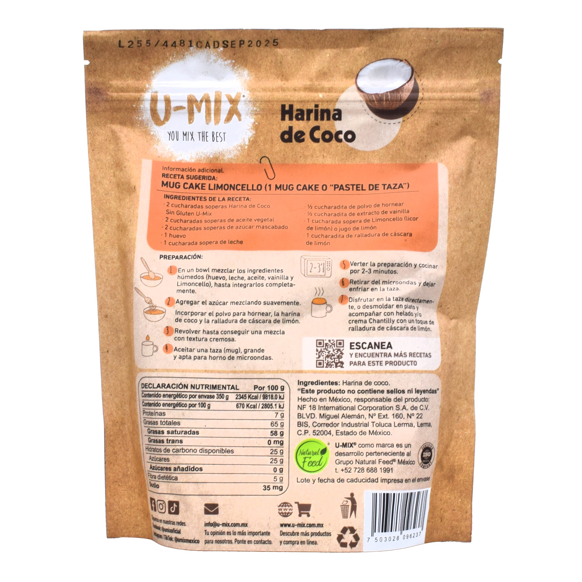 Harina De Coco 350 G