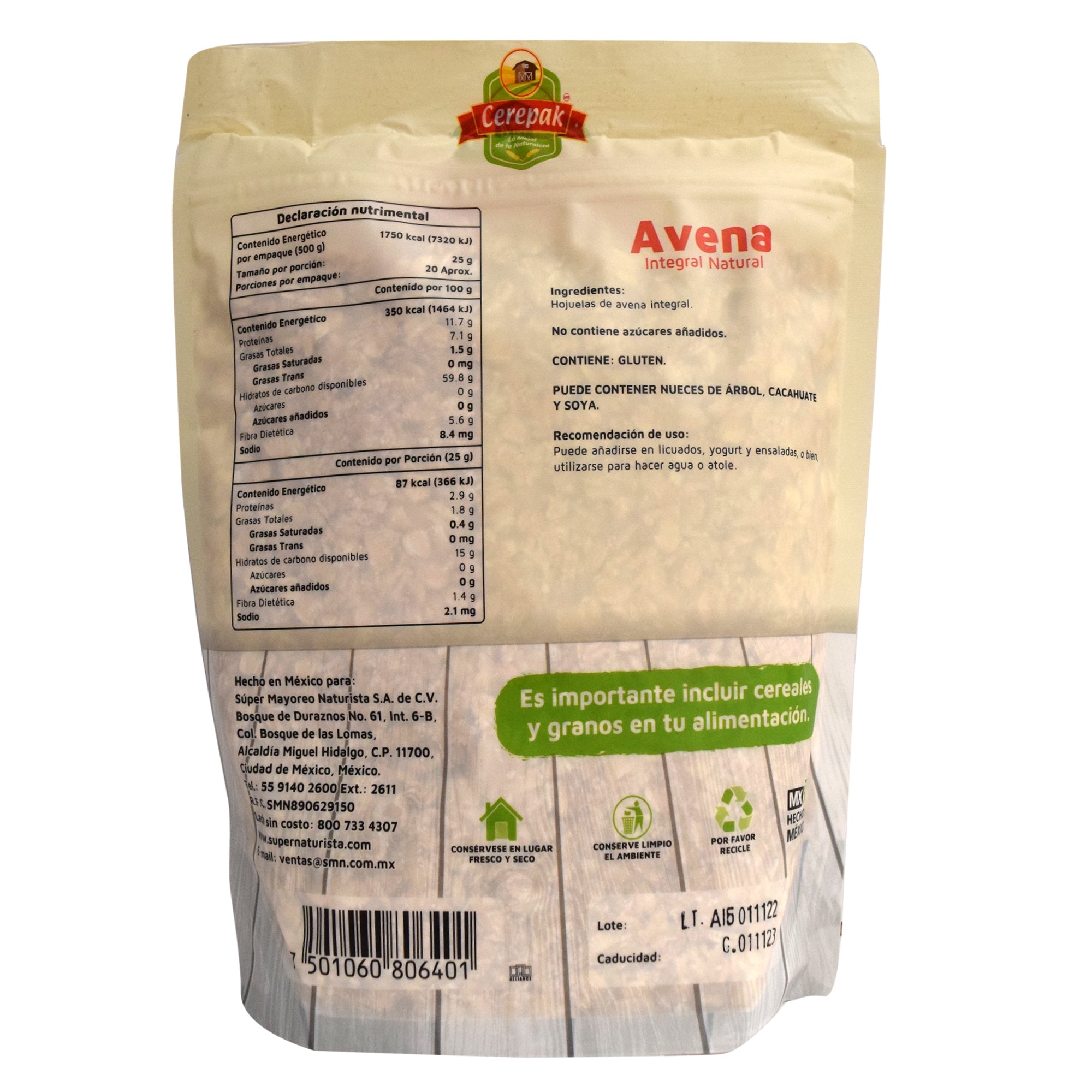 Avena Integral 500 G