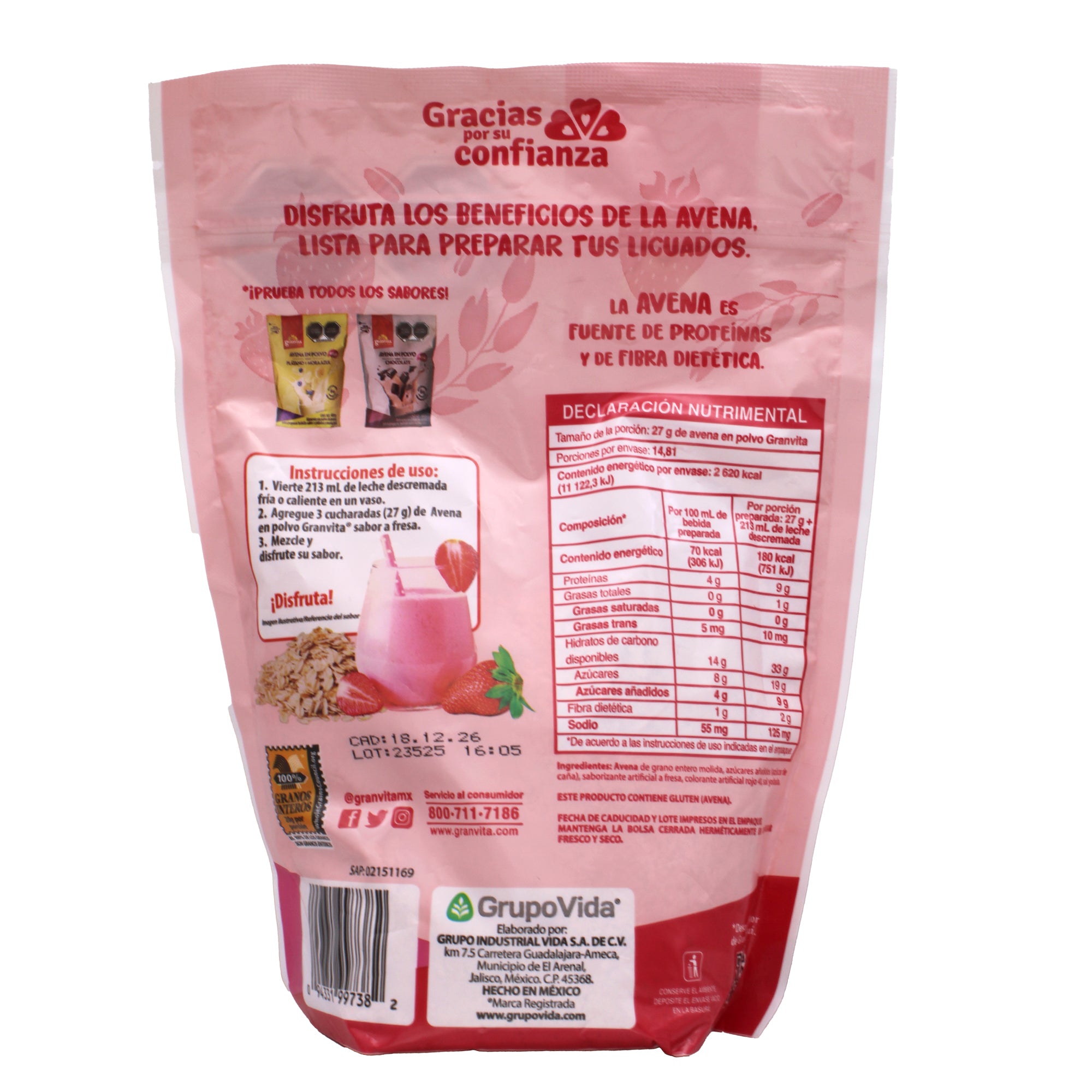 Avena Fresa 400 G