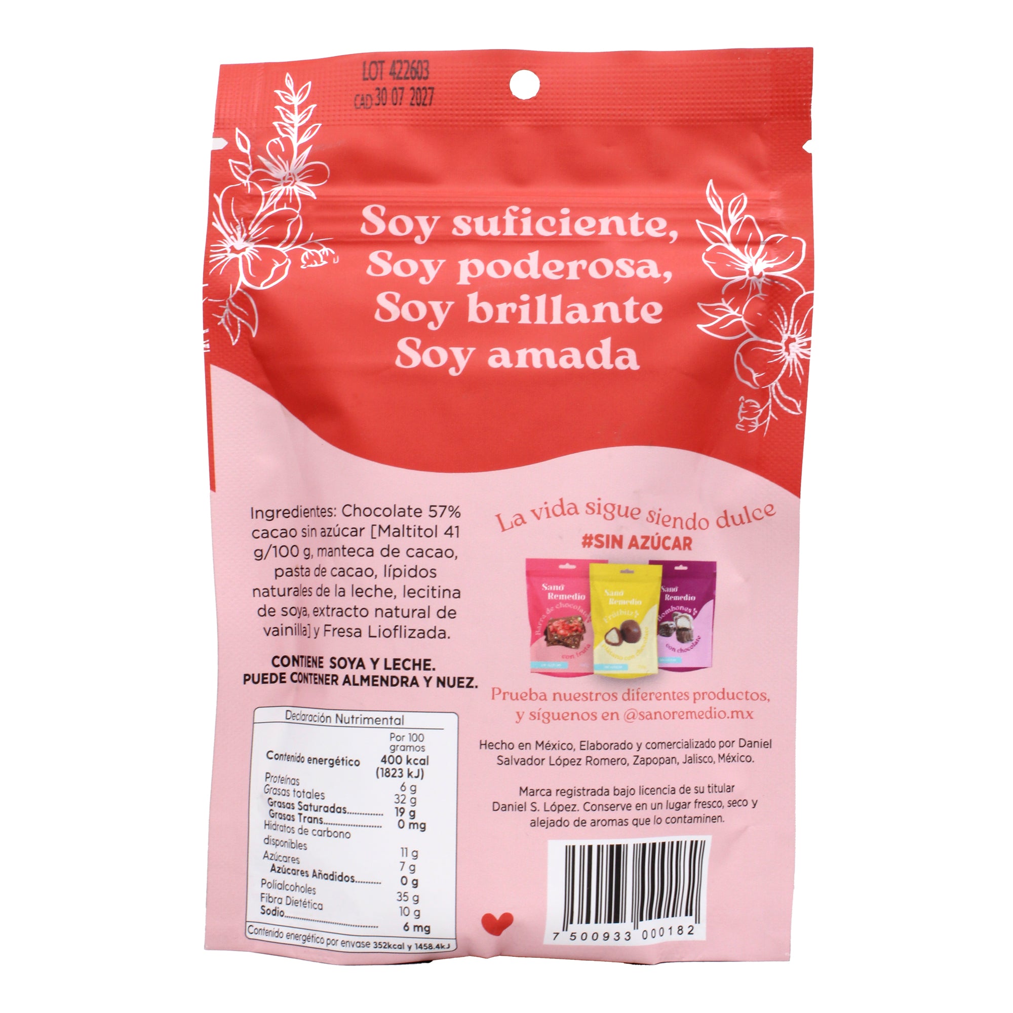Fresa Liofilizada Chocolate 80 G