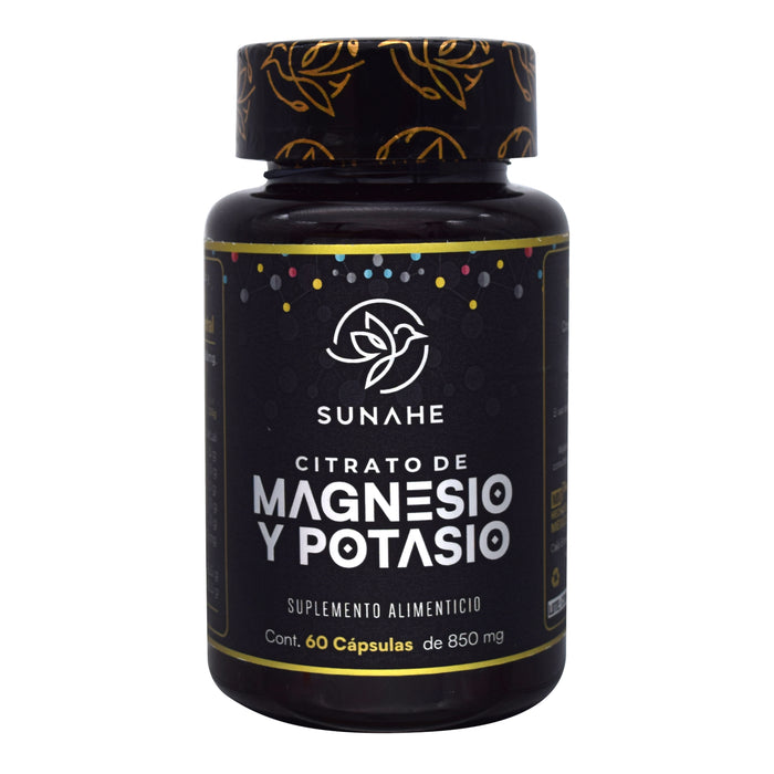 Citrato de Magnesio y Potasio Sunahe 60 Cápsulas