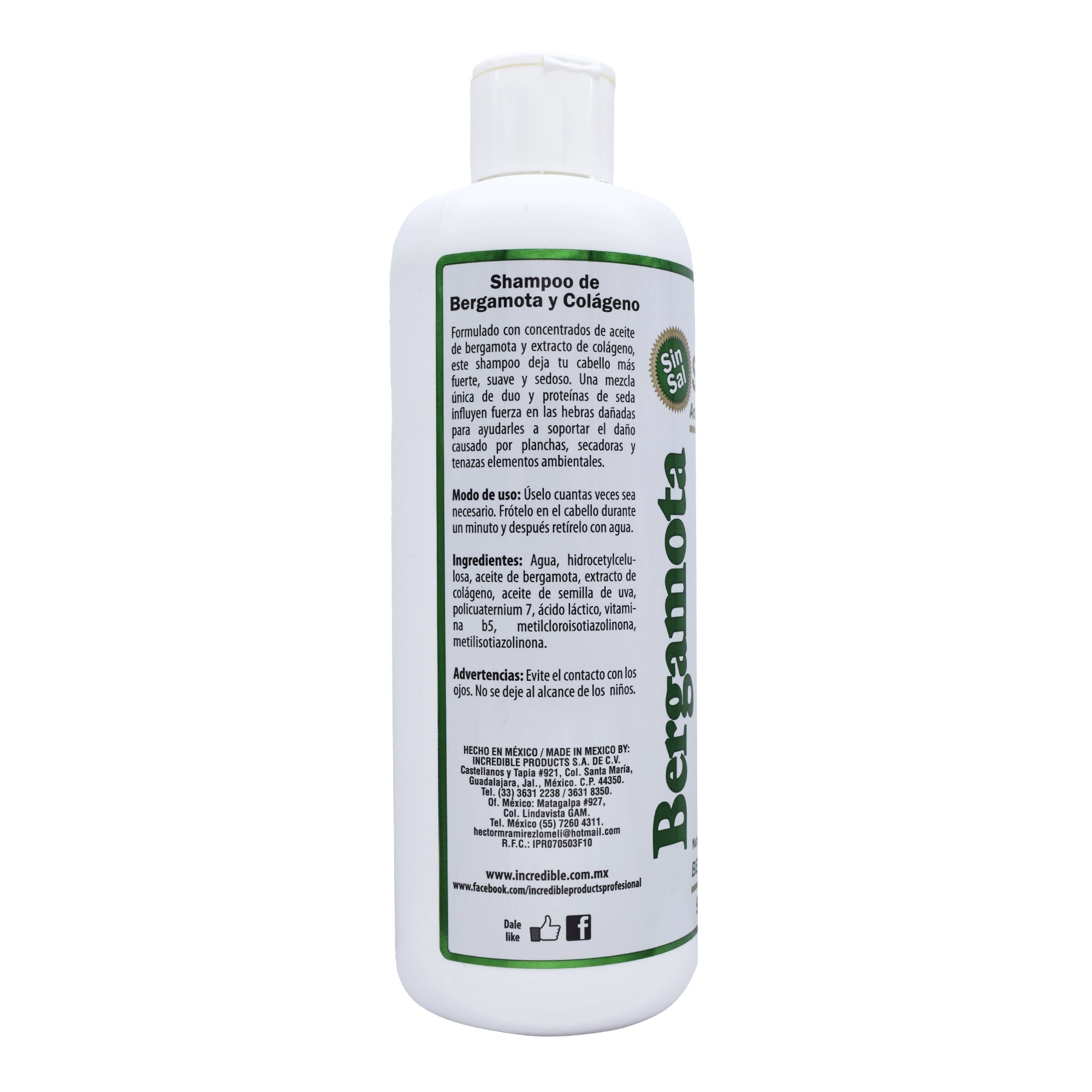 Shampoo Bergamota Colageno 950 Ml