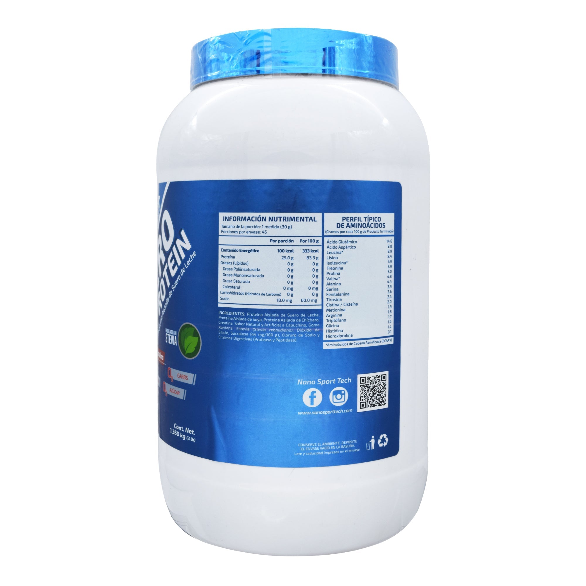 Ion Zero Protein Capuchino 3 Lb