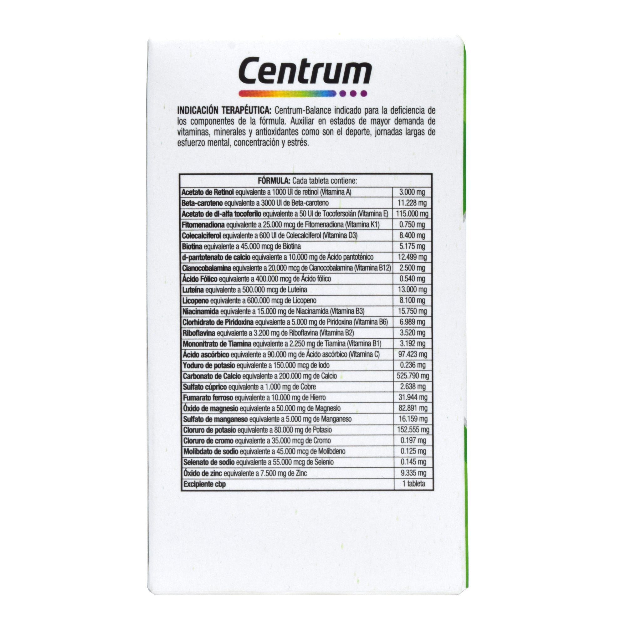 Centrum Multivitaminico Balance 30 Tab