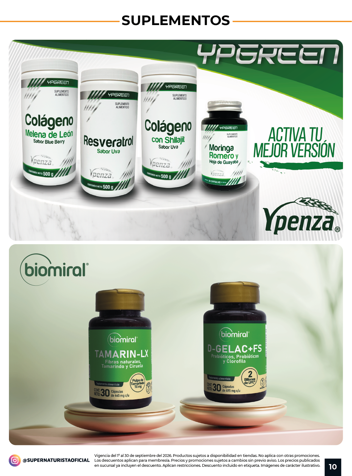 Productos Demograss, colágeno y suplementos de bienestar en la Gaceta Súper Naturista