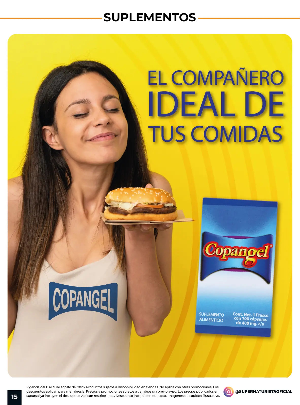 Copangel, suplemento alimenticio para acompañar las comidas, en Súper Naturista