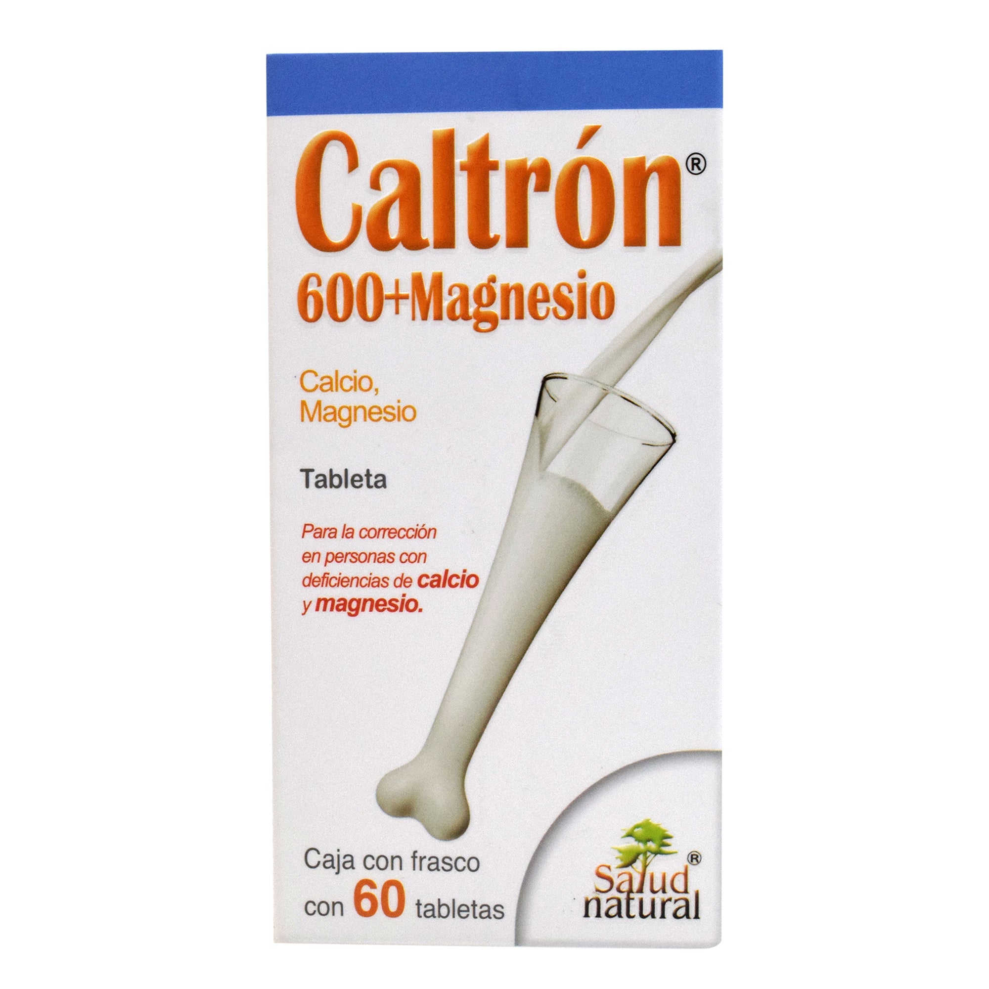 Calcio Caltron 600 Con Magnesio 60 Tab