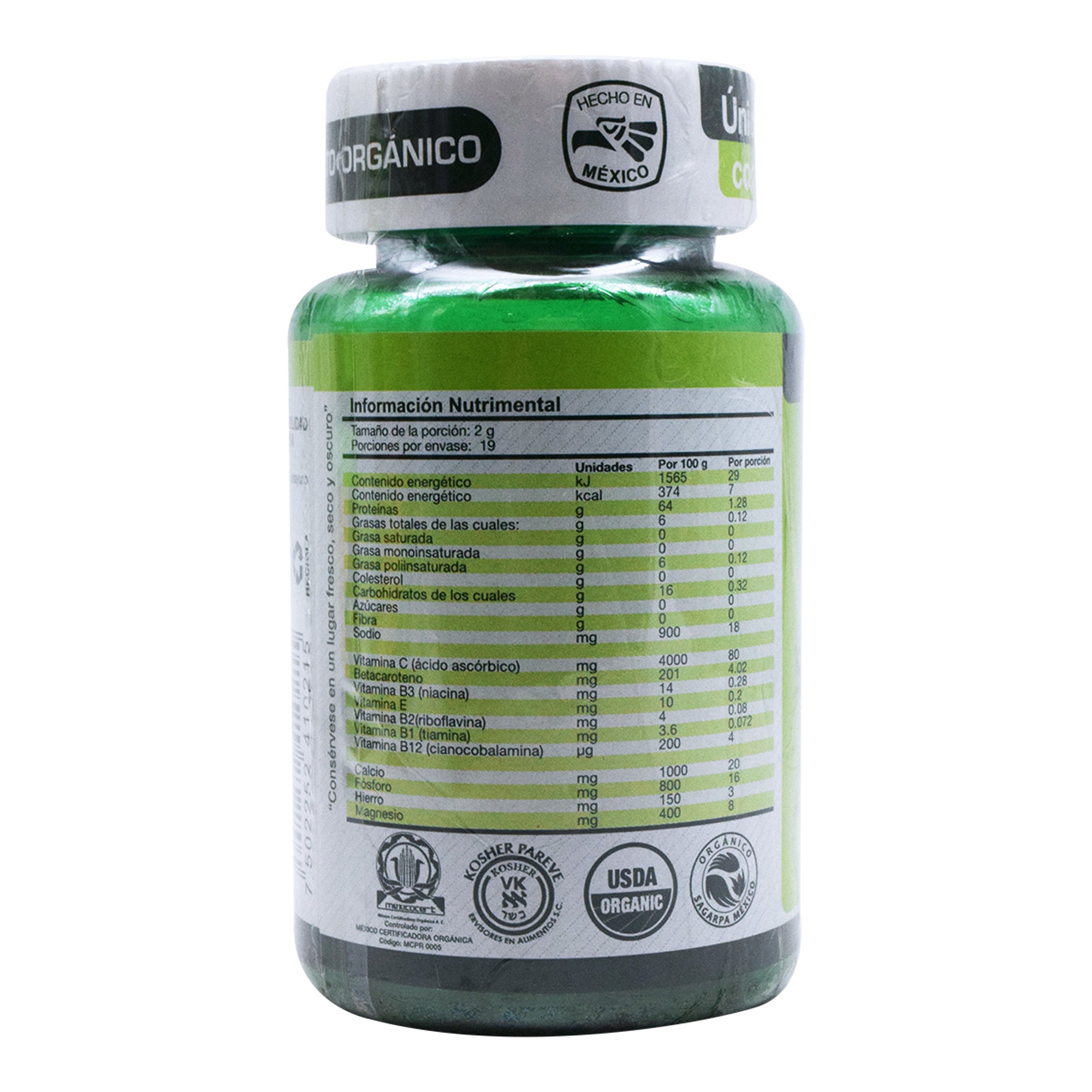 Spirulina Maxima Mas Vitamina C 76 Comprimidos