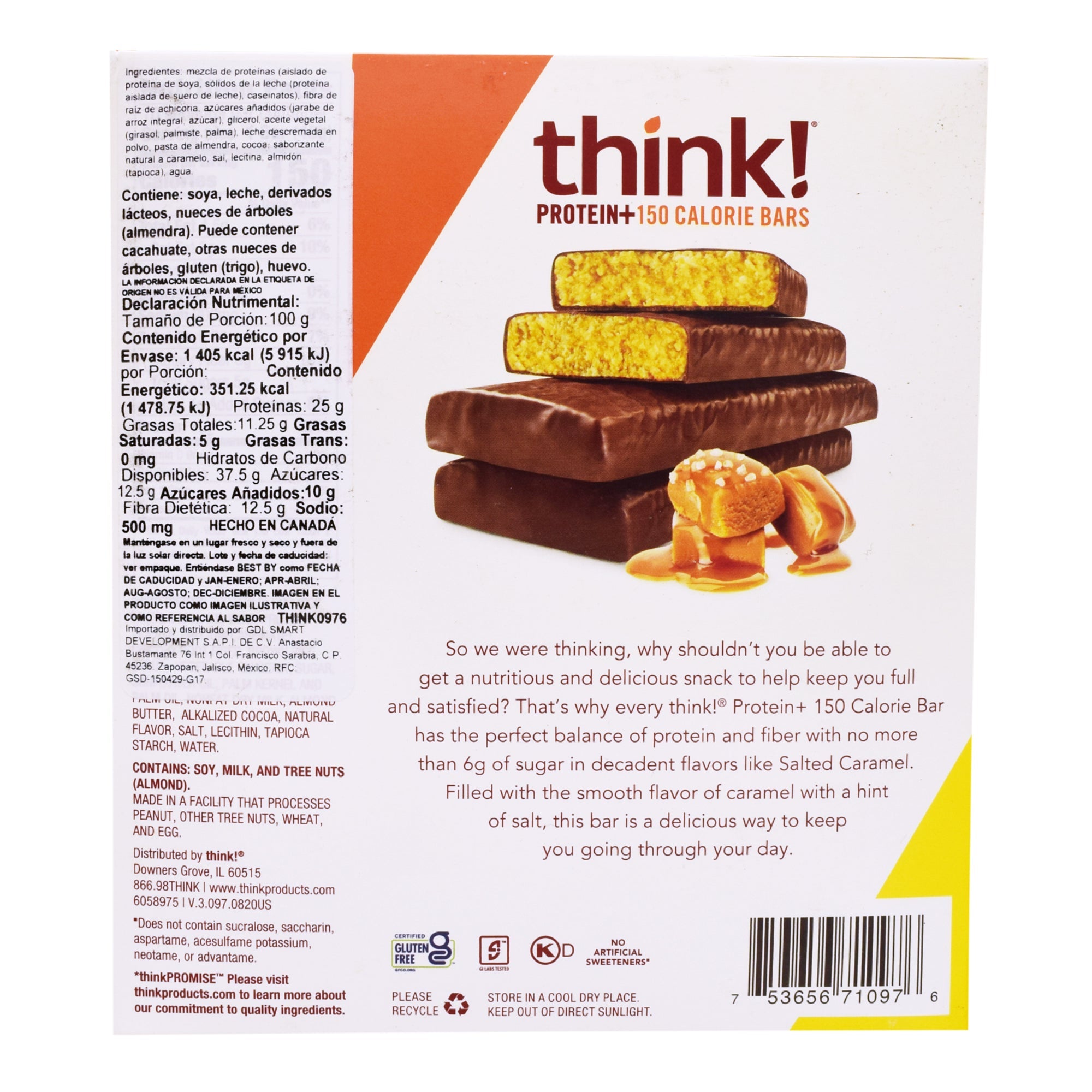 Barra Proteina Caramelo Salado 40 G (PAQUETE 10)